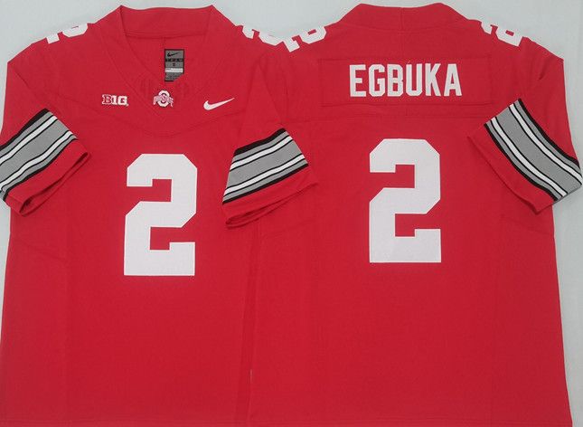 Other Ohio State Buckeyes #2 Emeka Egbuka Red 2025 Jersey Size US XL / EU 56 / 4 - 1 Thumbnail