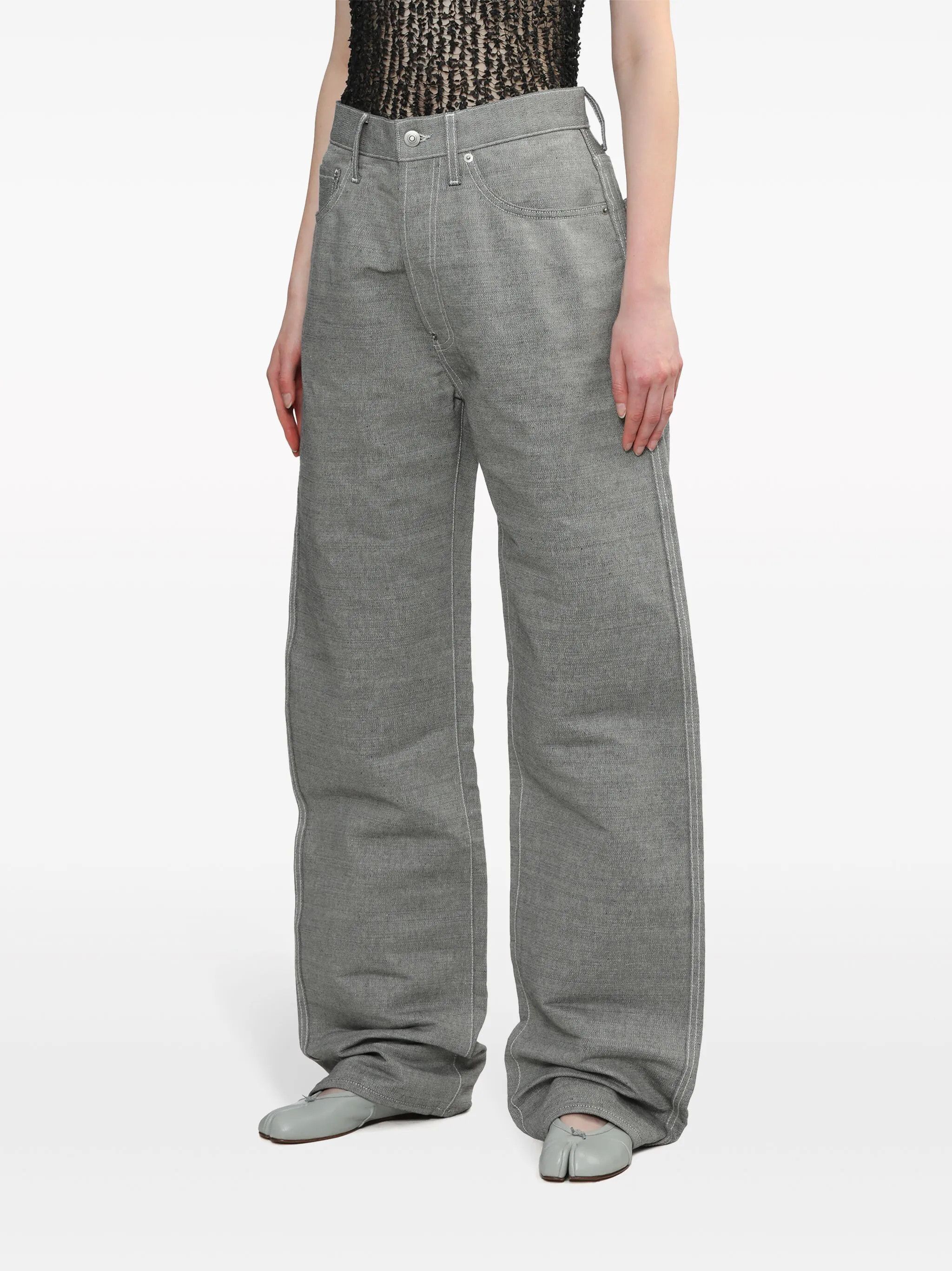 Maison Margiela o1y0625 Casual Pant in Gray Size 26" / US 2 / IT 38 - 3 Thumbnail