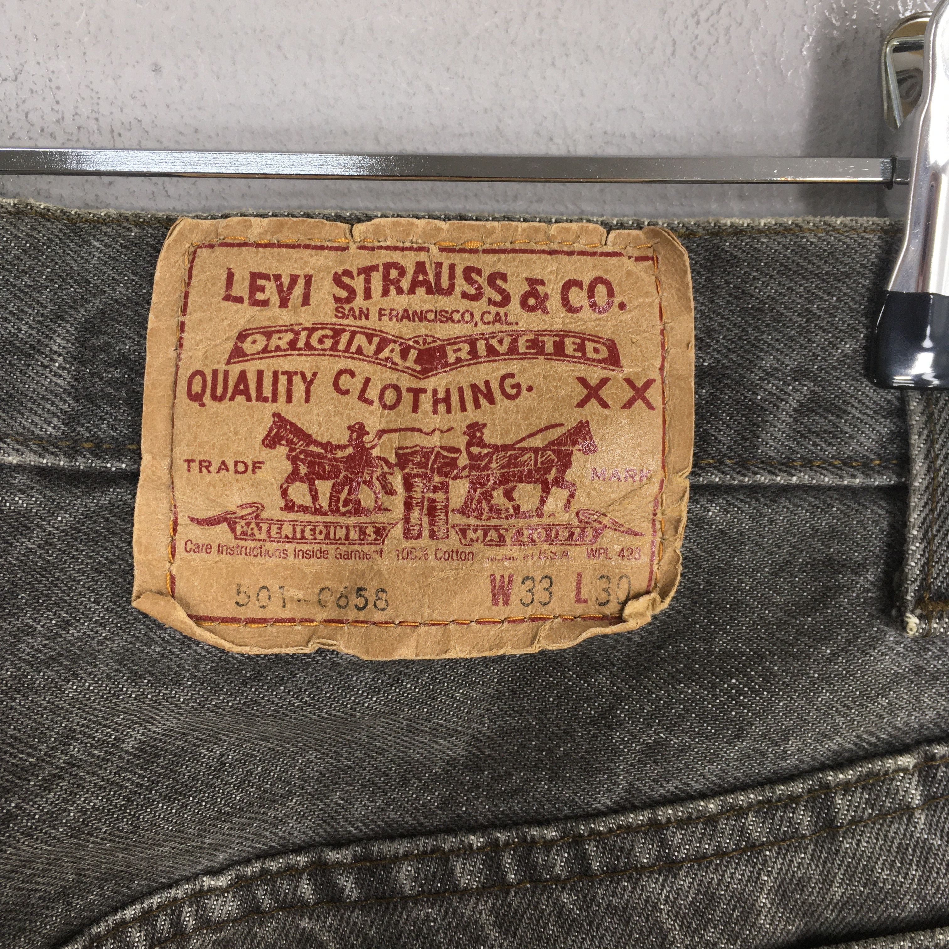 Levi's Size 31x29 Vintage 90s Levi's 501 Black Jeans S1375 Size US 31 - 11 Thumbnail