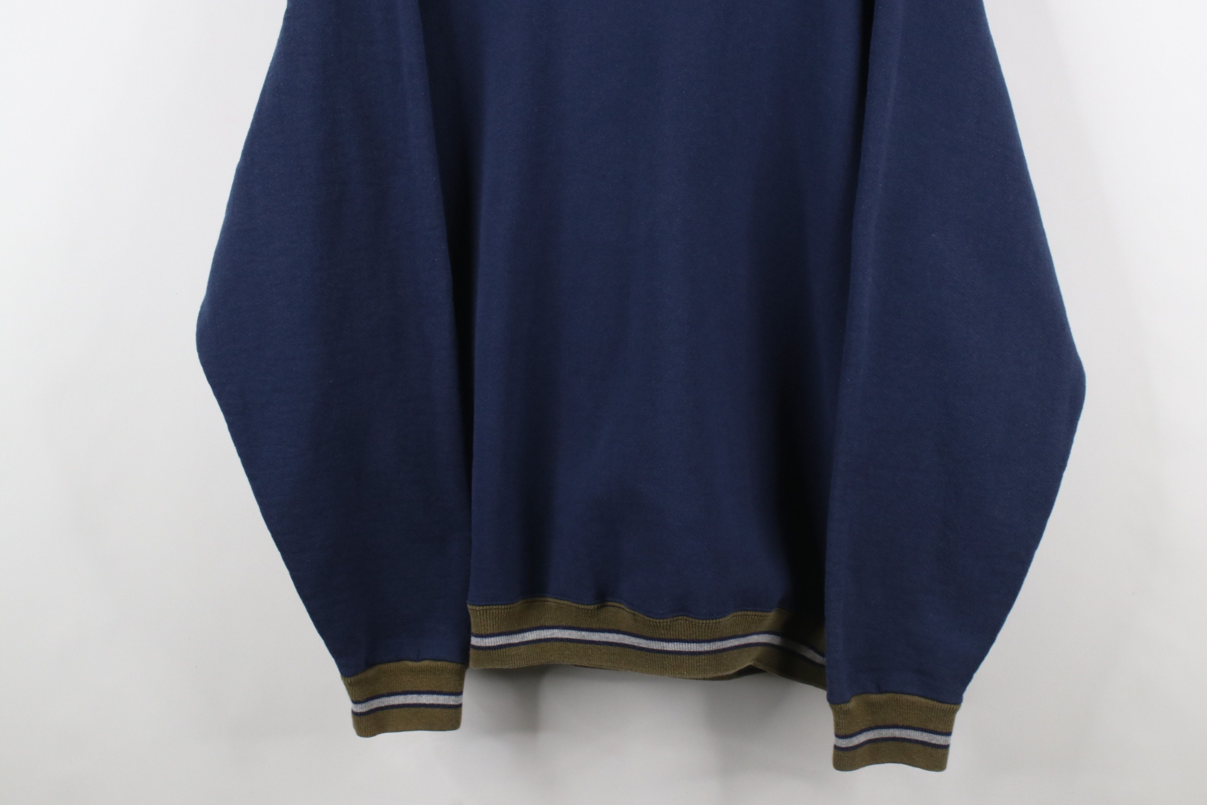 Vintage Vintage 90s Wilson Spell Striped Heavyweight Sweatshirt USA Size US XL / EU 56 / 4 - 3 Thumbnail