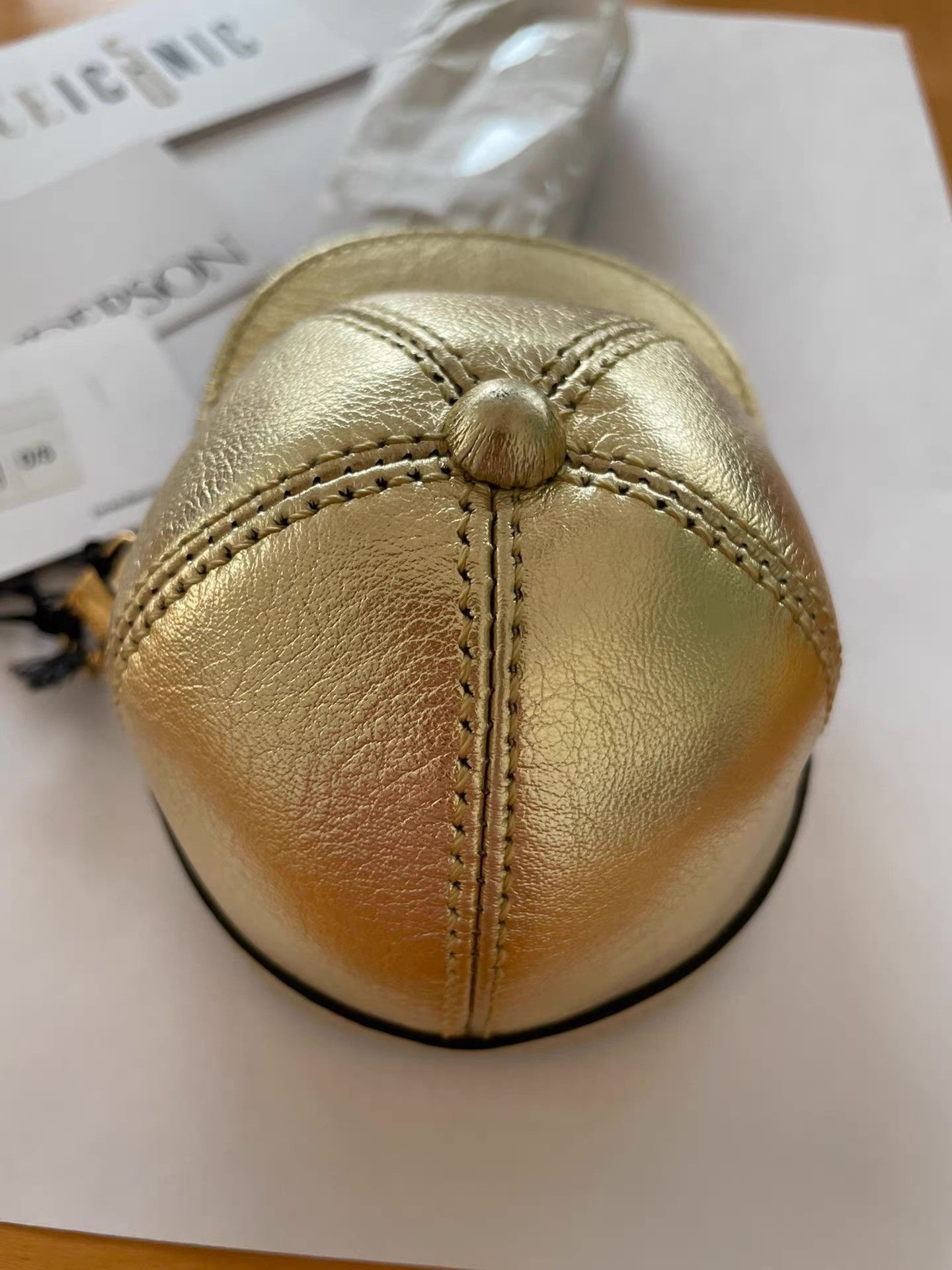 JW Anderson JW Anderson Mini Gold Hat Bag Ｑ21 Size ONE SIZE - 5 Thumbnail