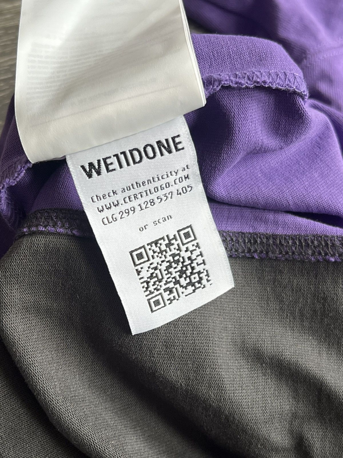 WE11DONE We11done Reflective Logo Black Tee T-shirt Size US M / EU 48-50 / 2 - 8 Thumbnail