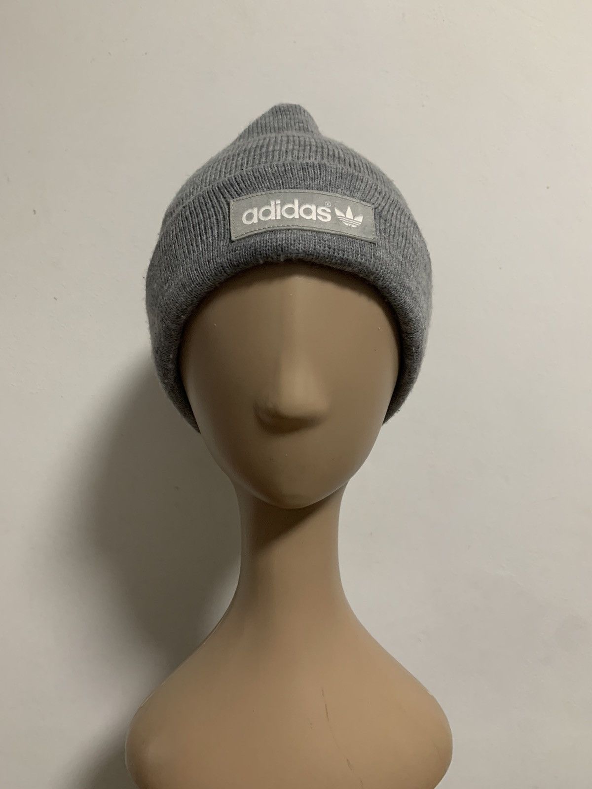 image of Adidas Trefoil Watch Beanie Hats in Grey, Men's