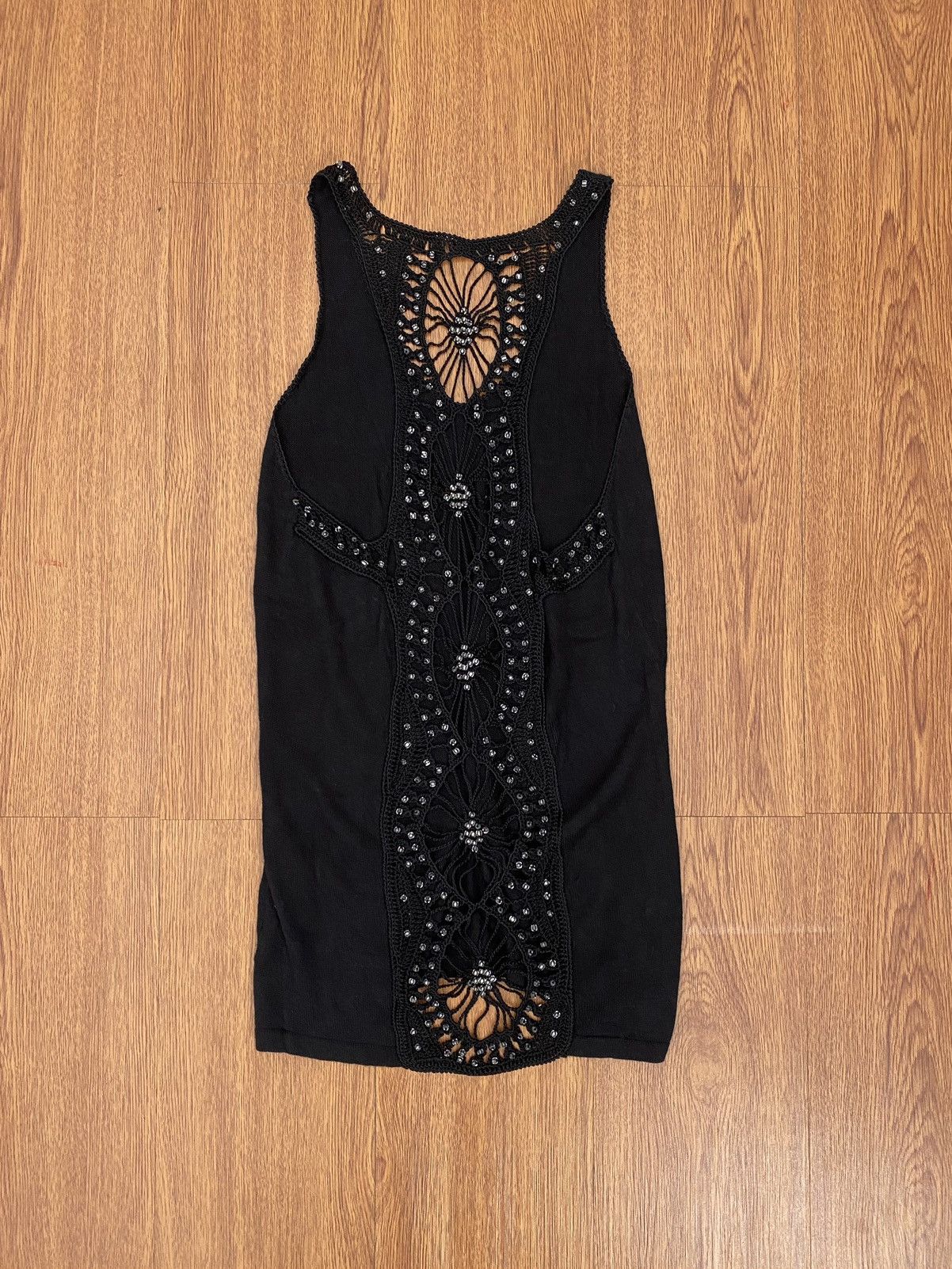 If Six Was Nine × Japanese Brand × Le Grande Bleu (L.G.B.) Snazzy spider crystal knit sleeveless Size US S / EU 44-46 / 1 - 1 Thumbnail