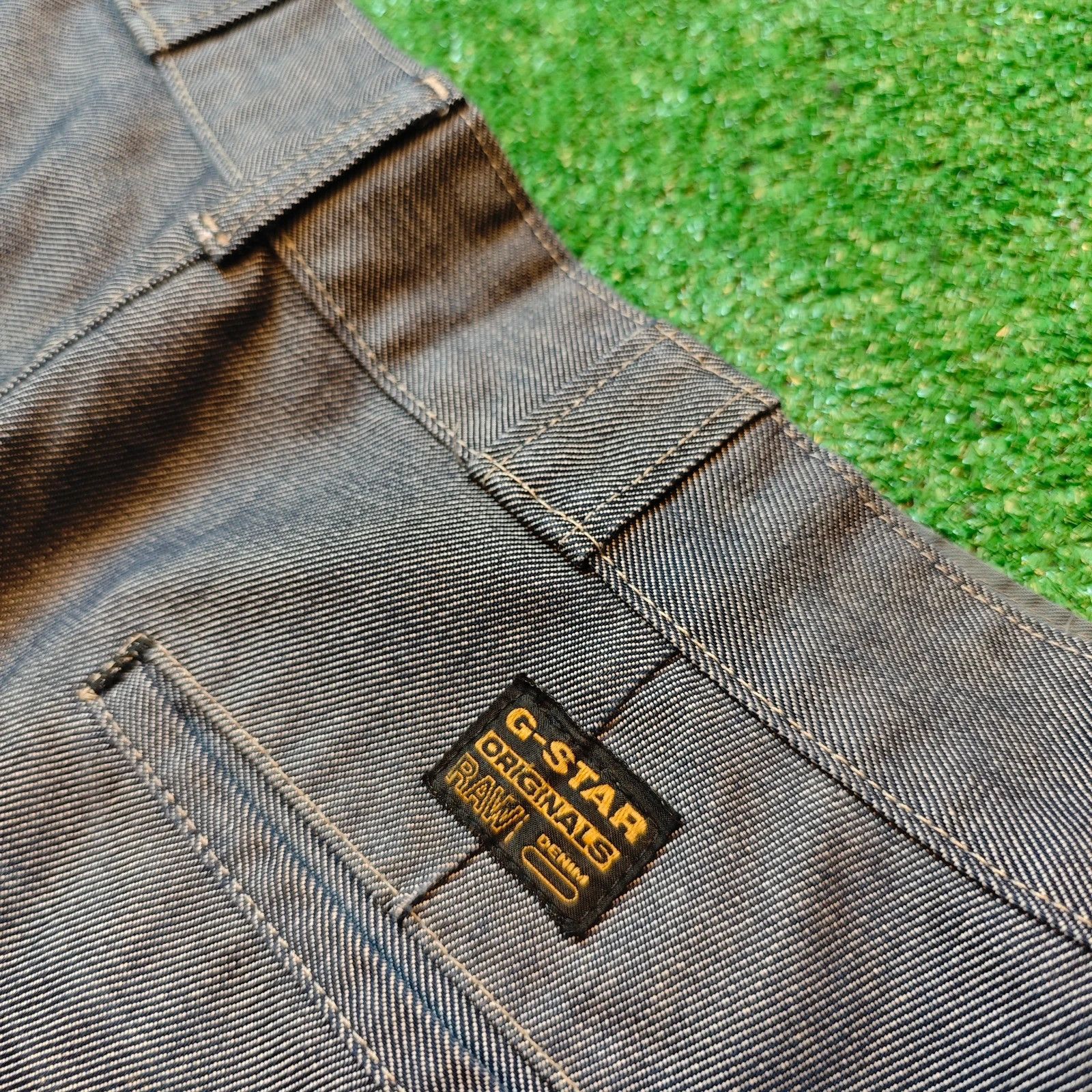 G-Star Vintage G-star Jeans Mens 32x32 gray shortcut deckpant y2k Size US 32 / EU 48 - 4 Thumbnail