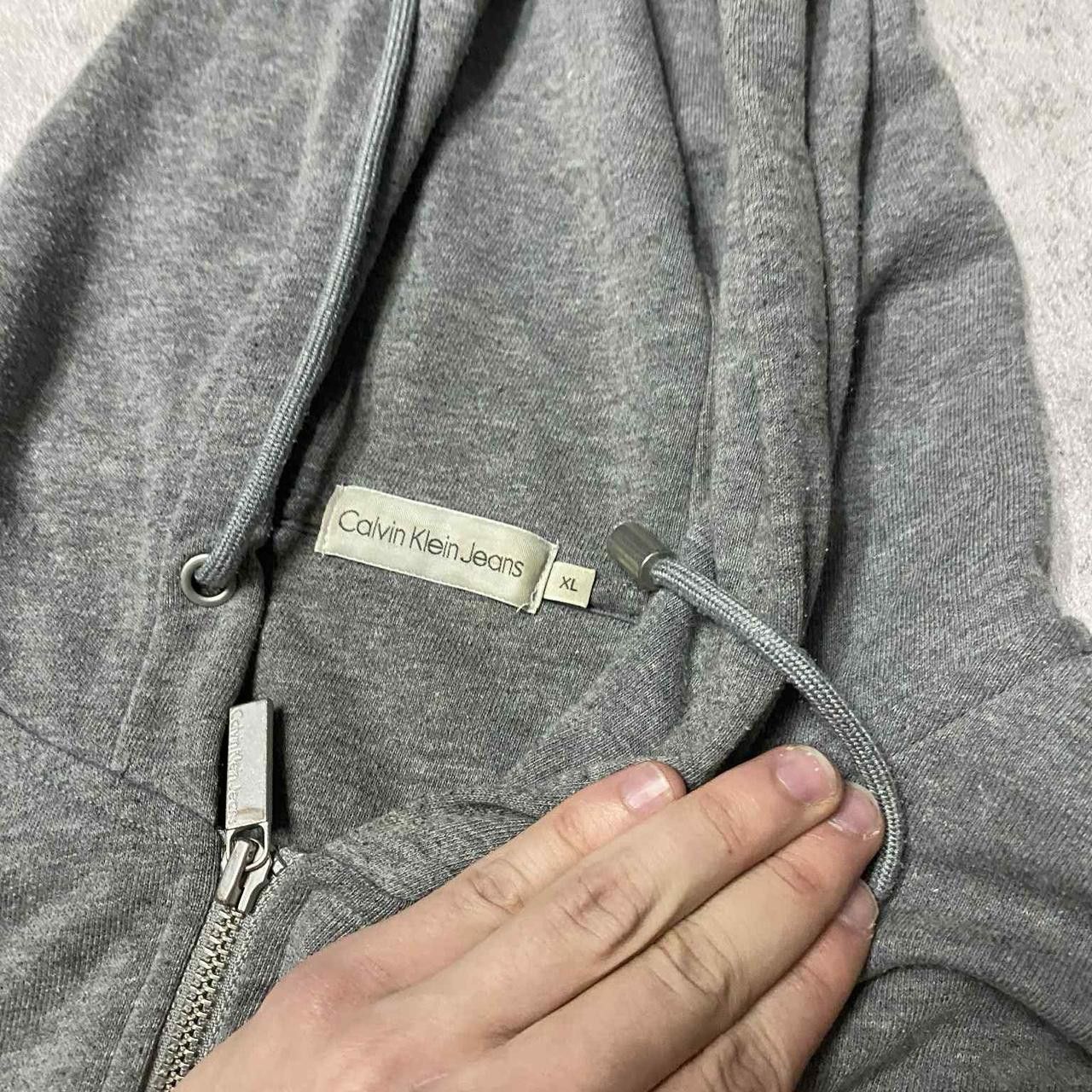 Calvin Klein Calvin Klein gray hoodie vinatge Size US XL / EU 56 / 4 - 4 Thumbnail