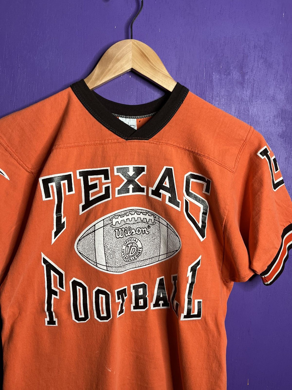 Vintage Vintage 70s University of Texas football jersey shirt Size US M / EU 48-50 / 2 - 3 Thumbnail