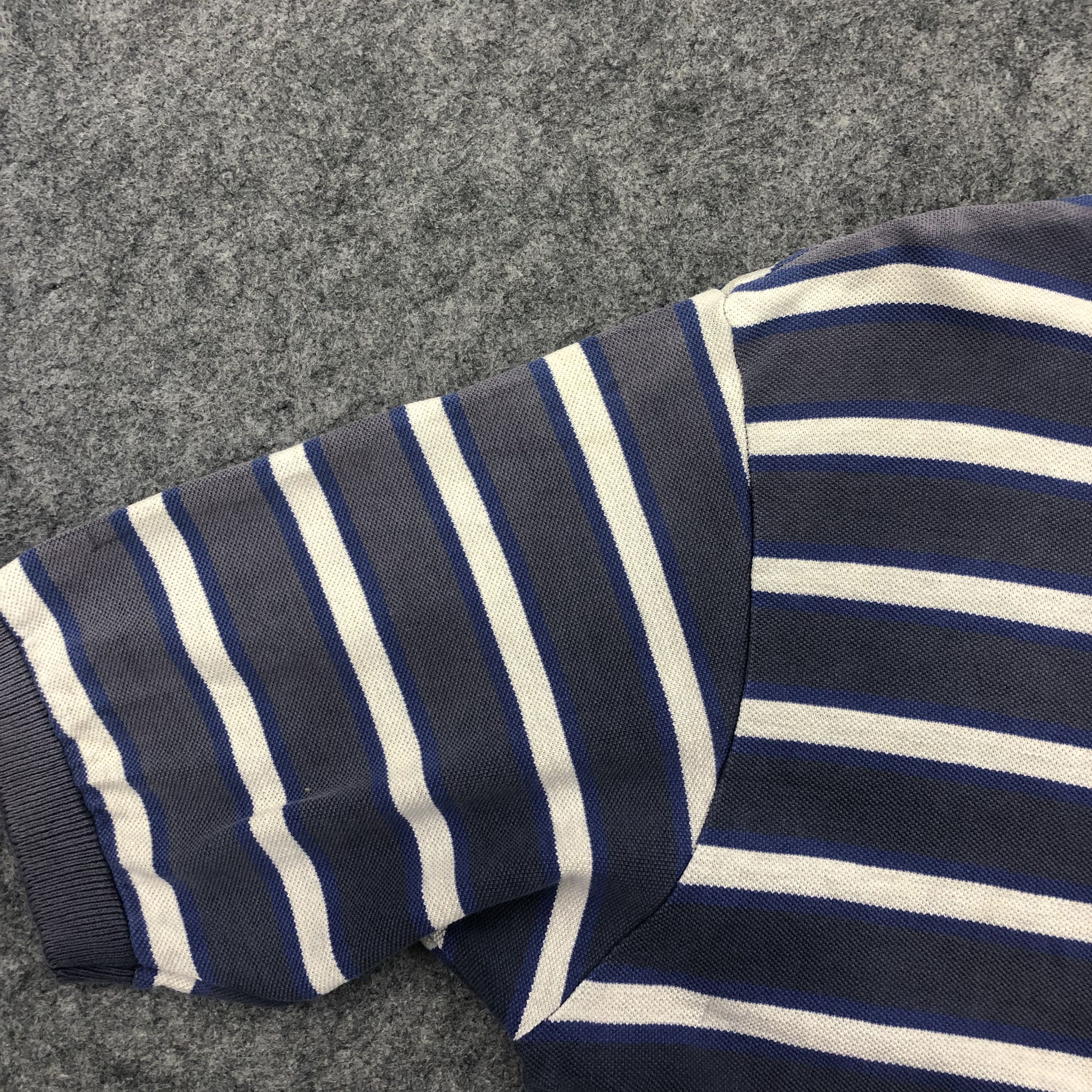 Polo Ralph Lauren Vintage Polo Sport Stripe Button Tshirt - H057 Size US L / EU 52-54 / 3 - 10 Thumbnail