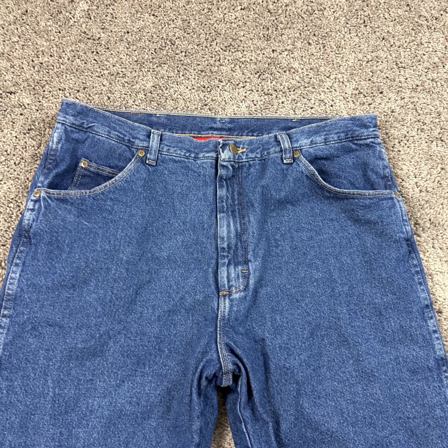 Wrangler Wrangler Jeans Mens 38 Blue Straight Leg Fleece Lined Outdoors Warmth Workwear Size US 38 / EU 54 - 2 Thumbnail