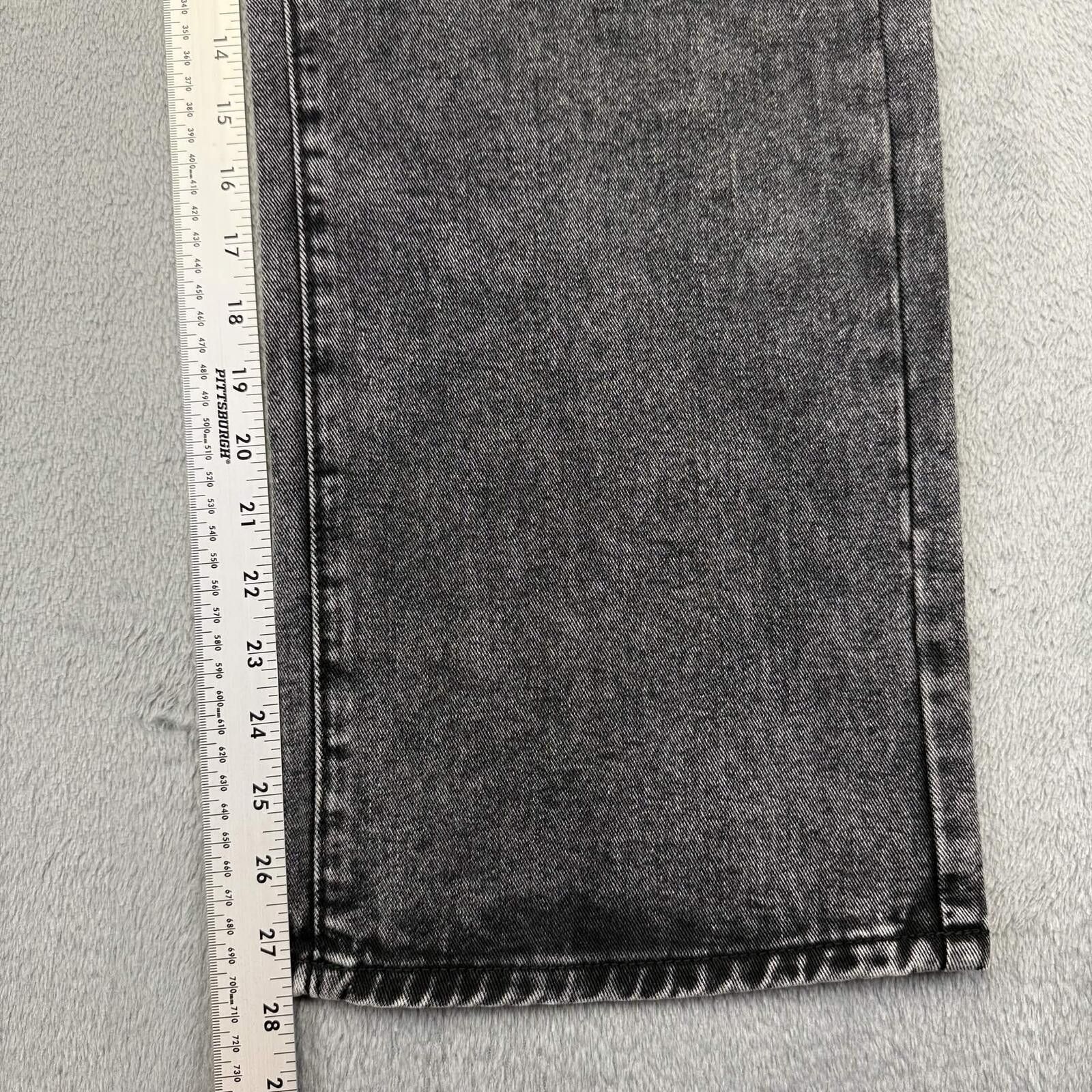 Noah Nova Blue Graphic Acid Wash Denim Jeans Size 29" - 4 Thumbnail