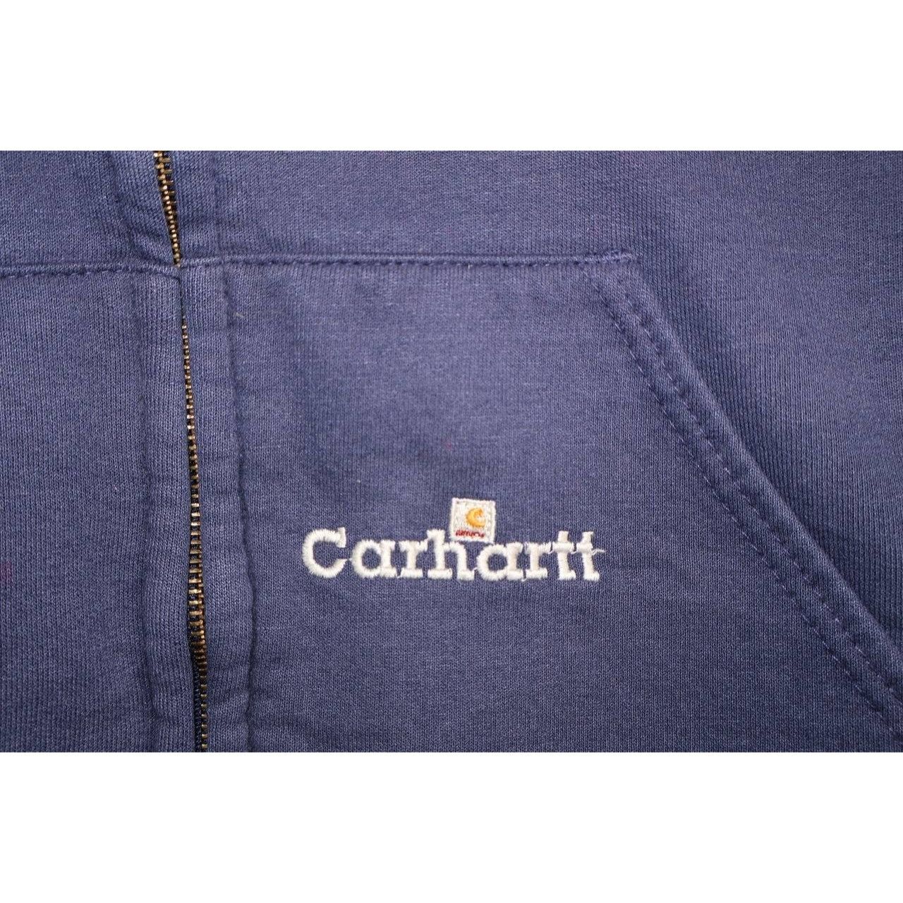 Carhartt Vtg Carhartt Workwear Jacket Navy Full Zip K129 Thermal Size US XXL / EU 58 / 5 - 5 Thumbnail