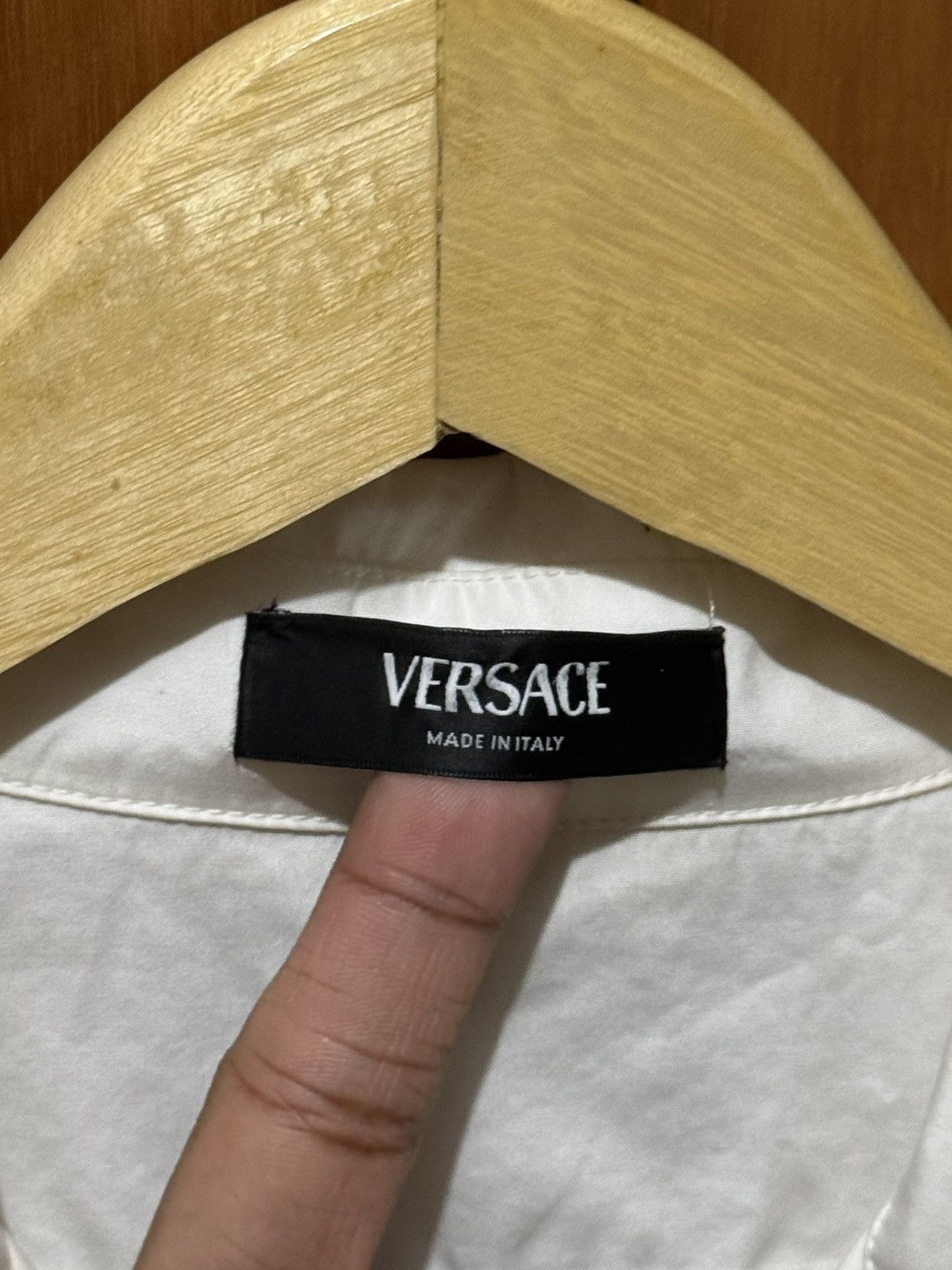 Versace Versace Barocco Sea Embroidered Shirt White Size US M / EU 48-50 / 2 - 4 Thumbnail