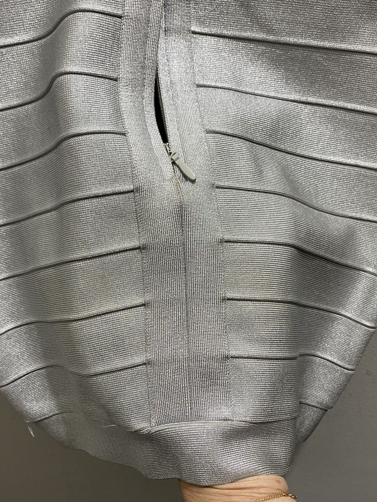 Other ANDREA SMITH SILVER MINI DRESS Size L / US 10 / IT 46 - 6 Thumbnail