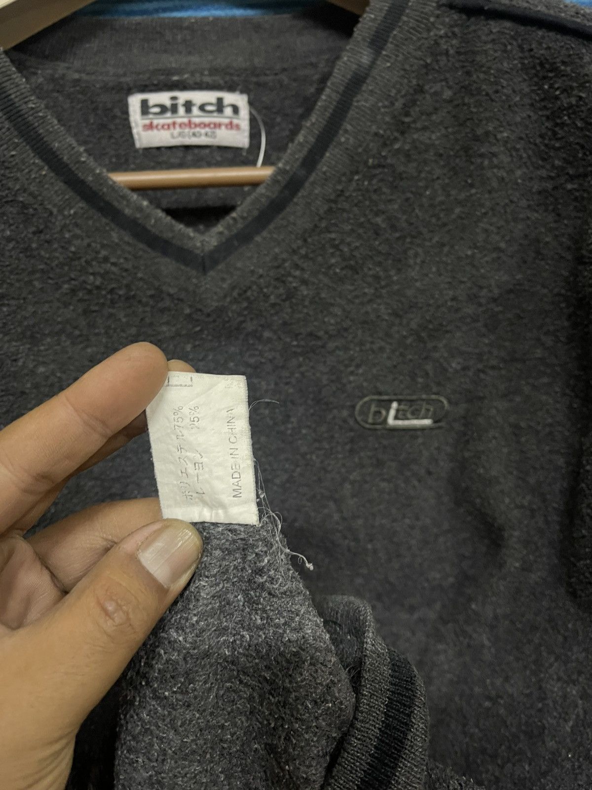 Vintage 🔥RARE Vintage 90s BITCH Skateboard Sweatshirt Size US L / EU 52-54 / 3 - 5 Thumbnail