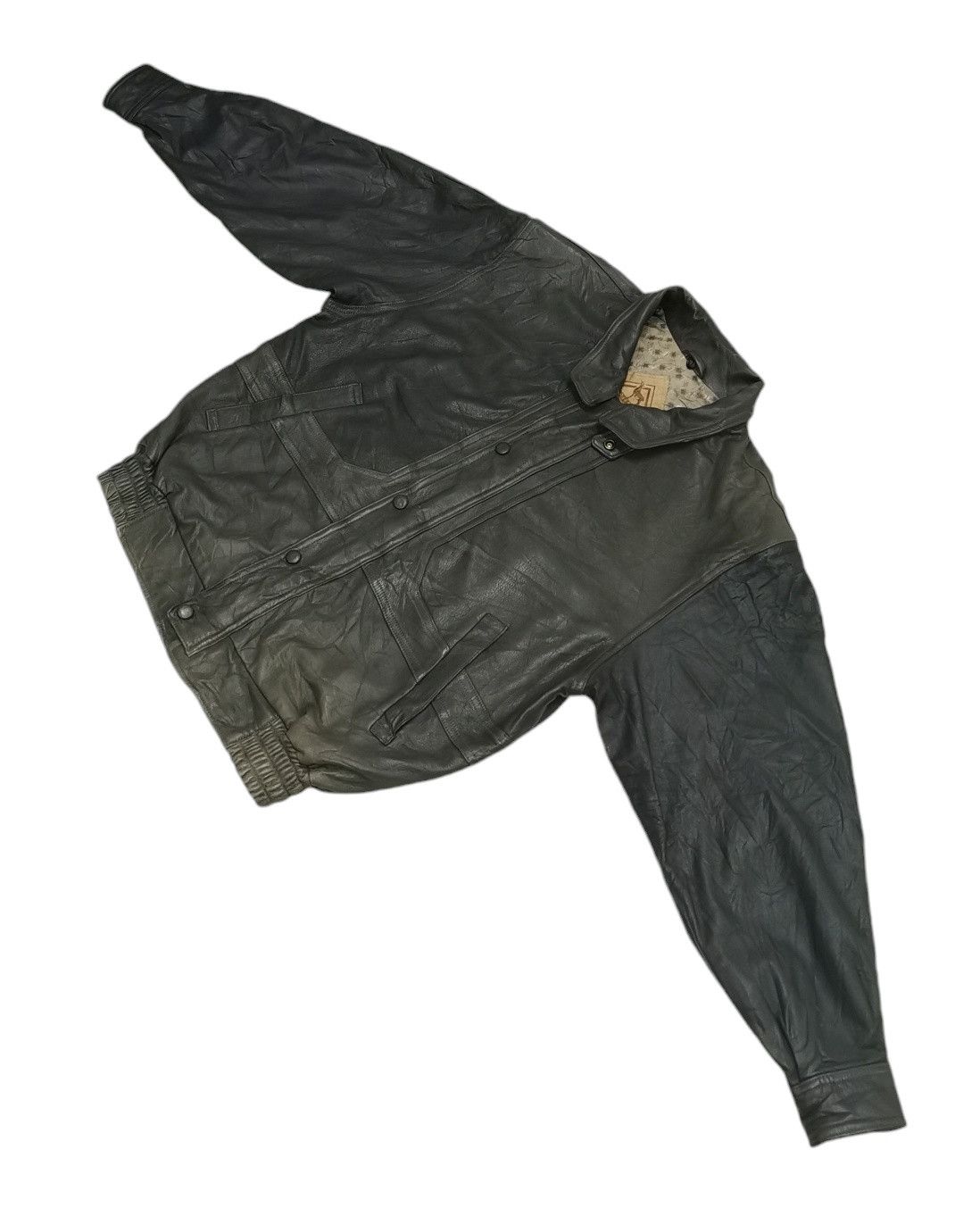 Japanese Brand Deerskin Leather Bomber Jacket Size US L / EU 52-54 / 3 - 9 Thumbnail