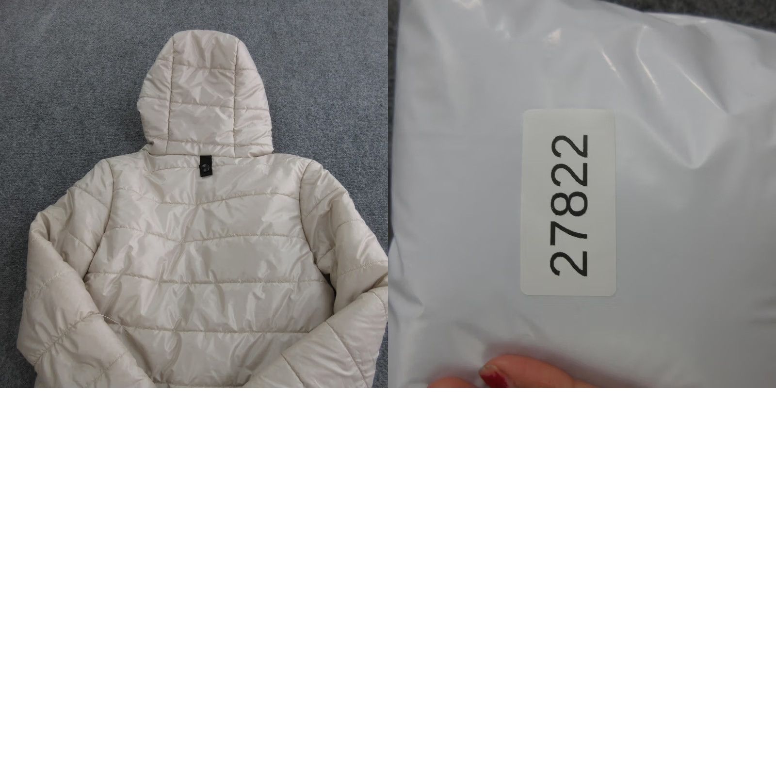 Stutterheim Stutterheim Coat Womens XXS Beige Quilted Hooded Puffer Full Zip Warm Insulated Size XXS / US 00 / IT 34 - 8 Thumbnail
