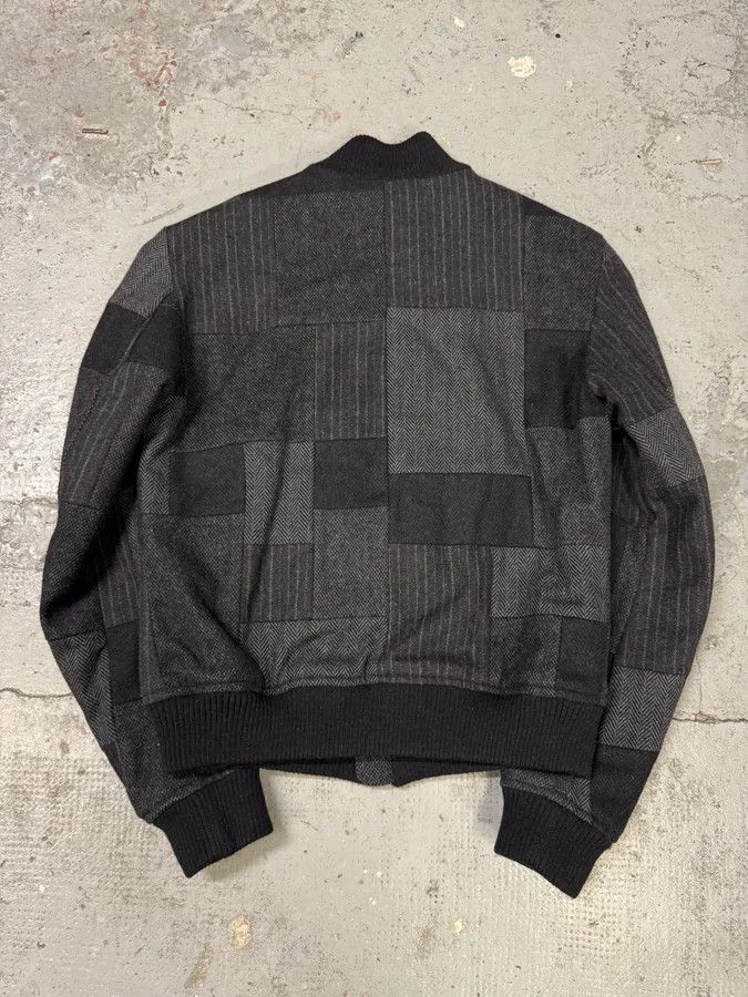 Dolce & Gabbana 2000s Dolce & Gabbana Grey Patchwork Bomber Jacket Size US M / EU 48-50 / 2 - 4 Thumbnail