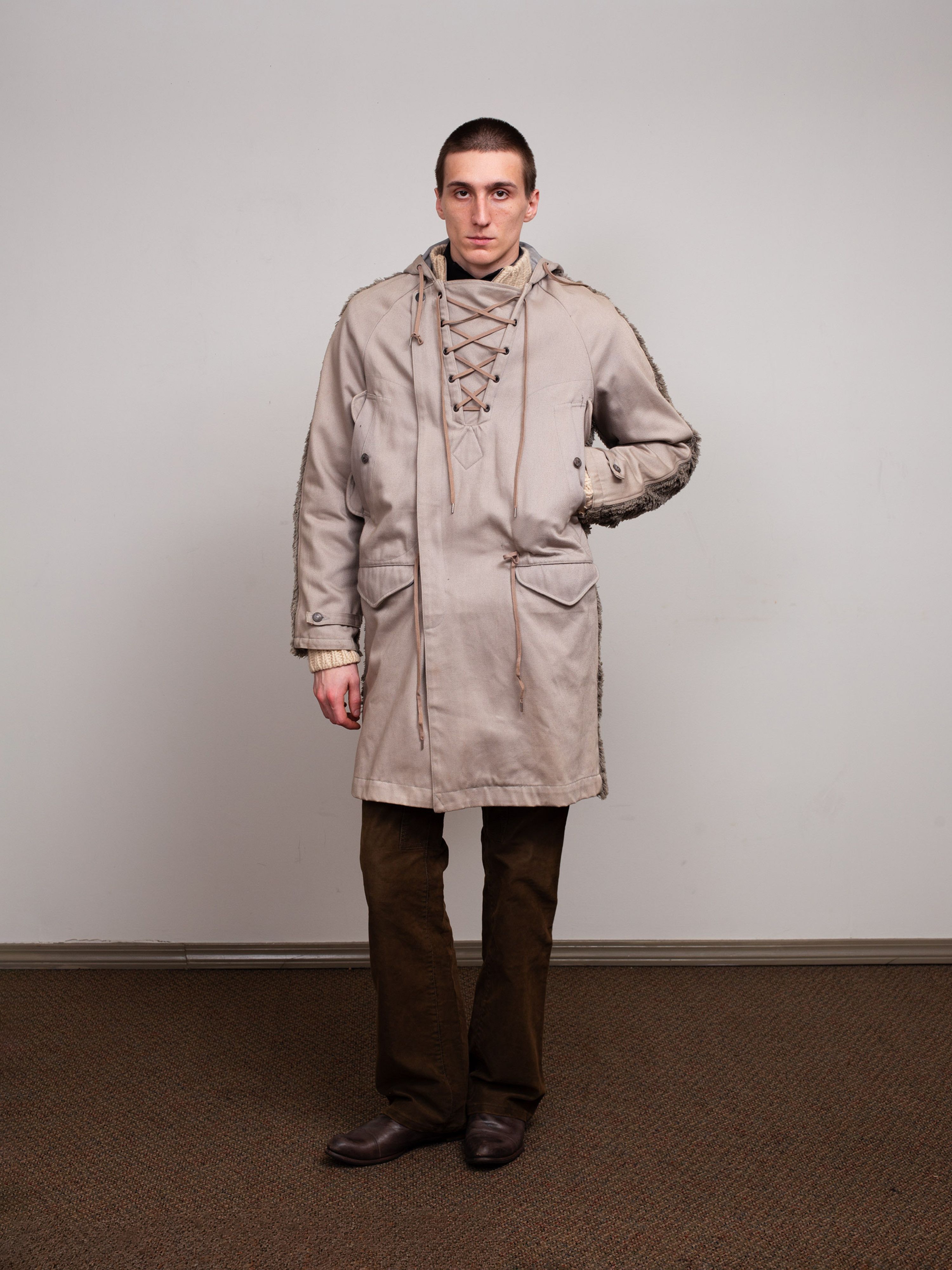 Maison MIHARA YASUHIRO Mihara Yasuhiro AW06 Runway Shaggy Hybrid Parka Size US S / EU 44-46 / 1 - 7 Thumbnail