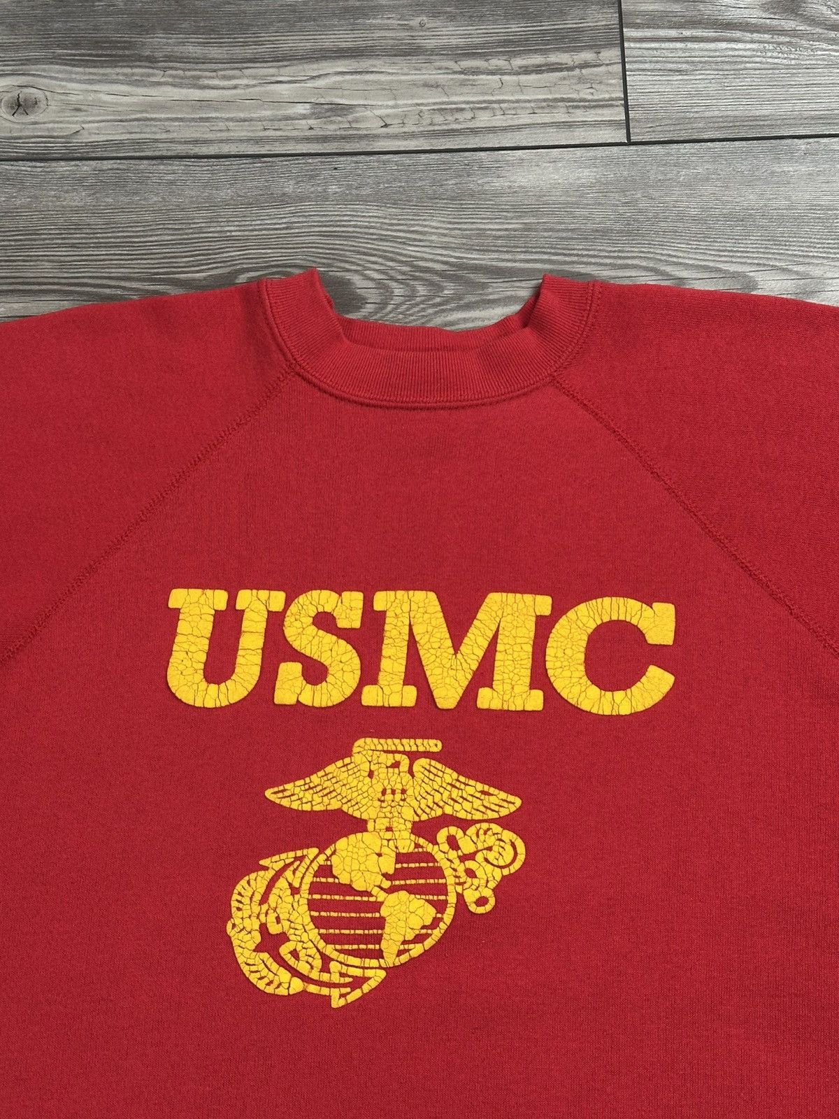 Tultex × Vintage Vintage 80’s USMC Puff Print Crewneck Size US L / EU 52-54 / 3 - 2 Thumbnail