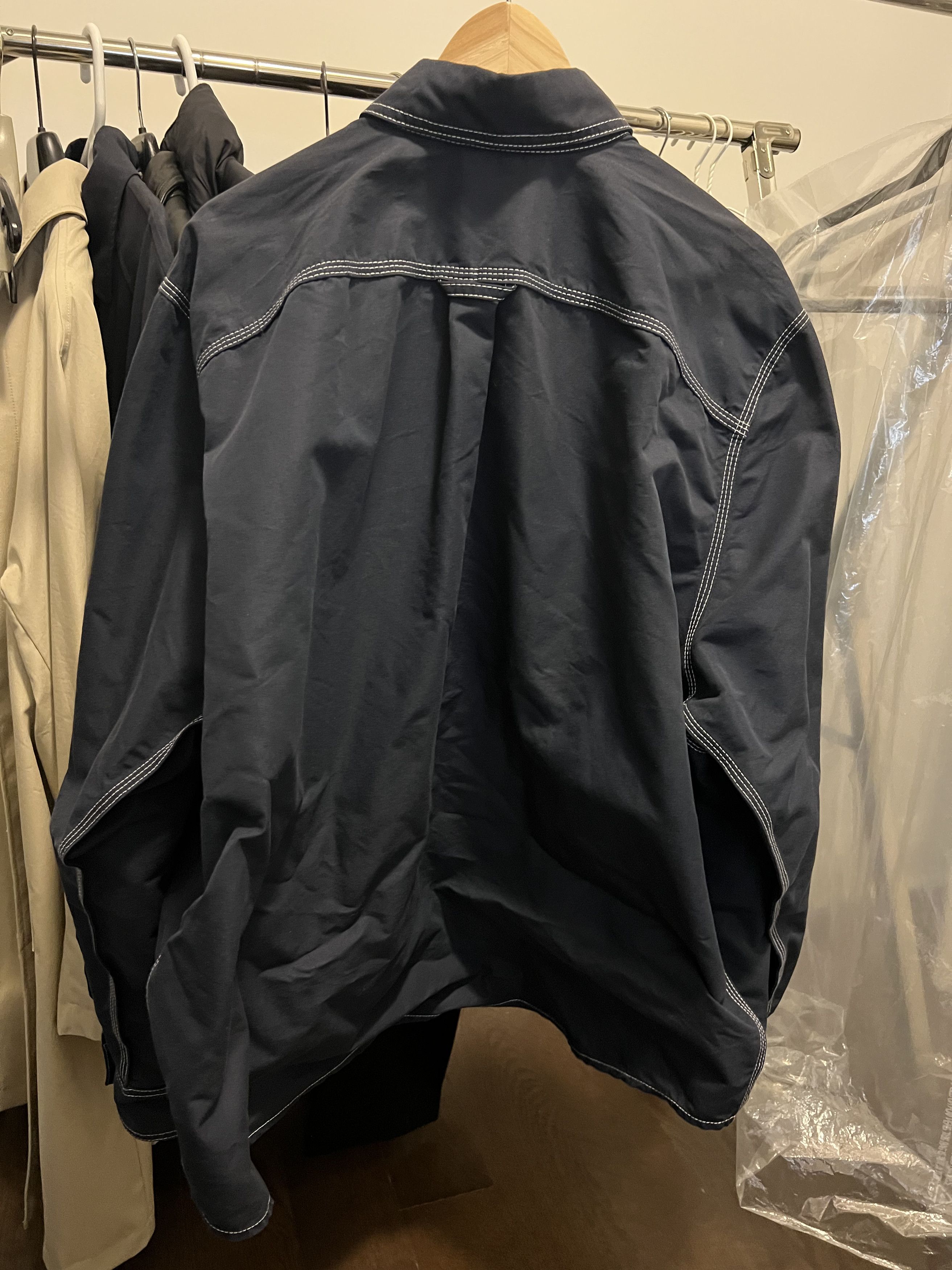 Vetements Vetements Navy SS18 Heavy Nylon Shirt Size US L / EU 52-54 / 3 - 2 Thumbnail