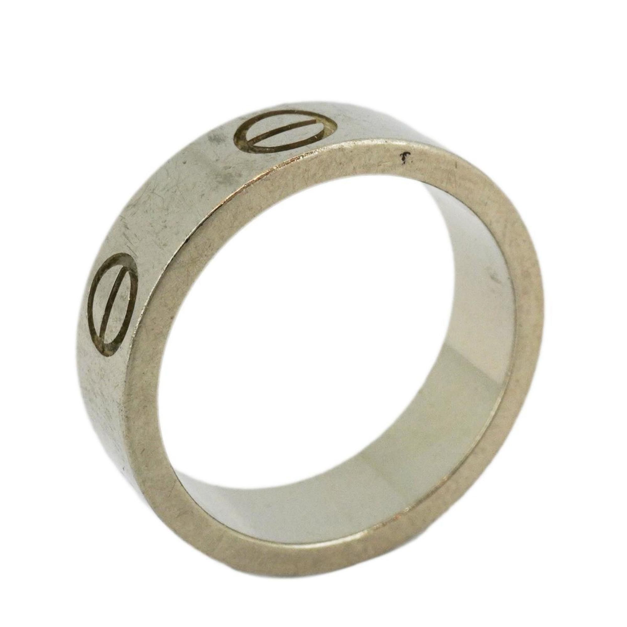 image of Cartier Ring Love K18Wg White Gold Ladies, Women's