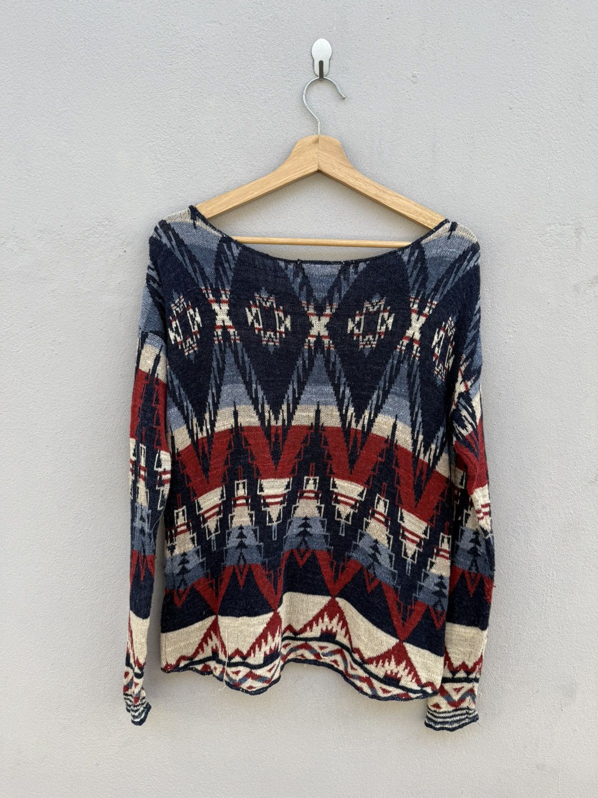 Denim & Supply Ralph Lauren Denim & Supply by Ralph Lauren Aztec Knitted Loose Collar Size S / US 4 / IT 40 - 11 Thumbnail