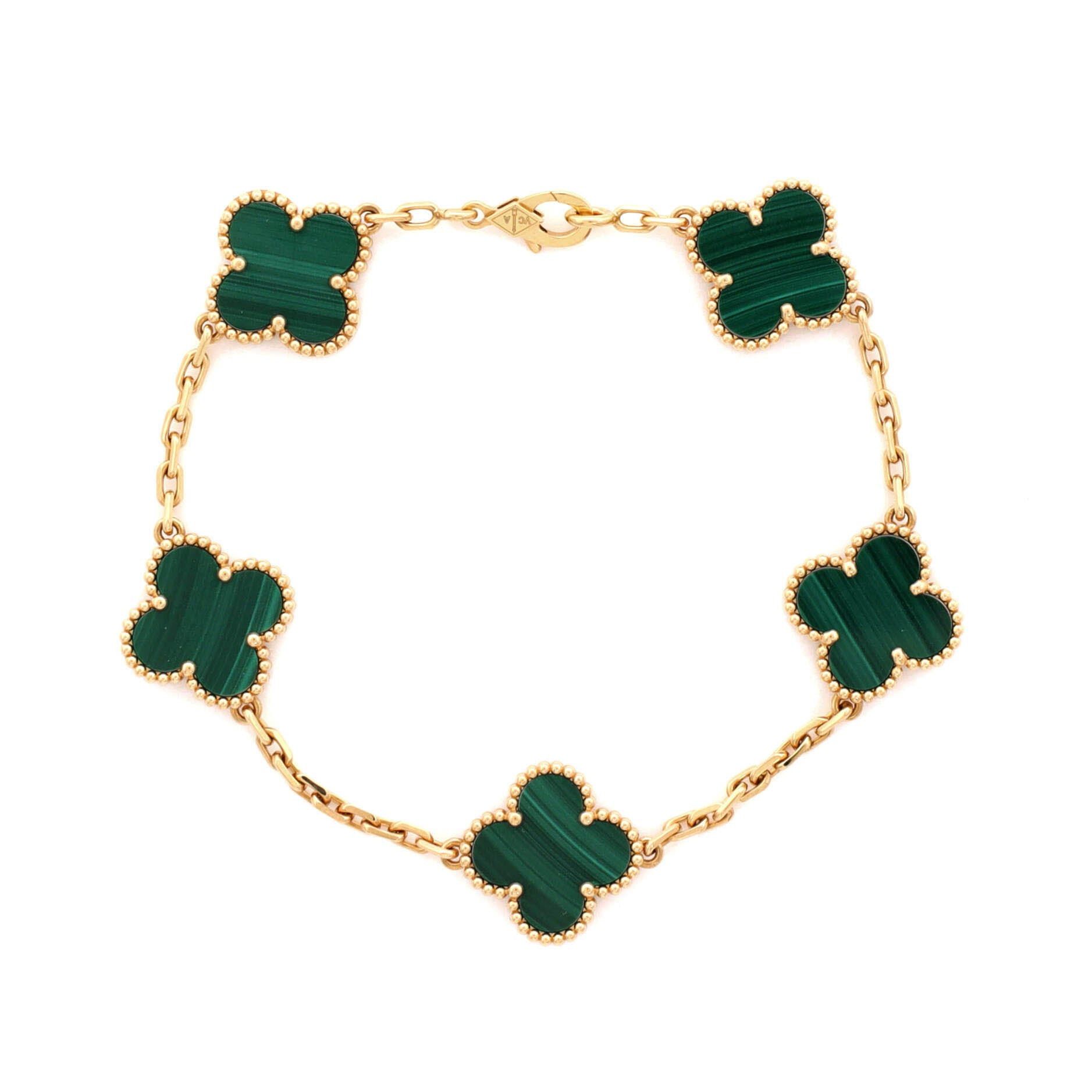 Van Cleef & Arpels Vintage Alhambra 5 Motifs Bracelet Size ONE SIZE - 1 Thumbnail