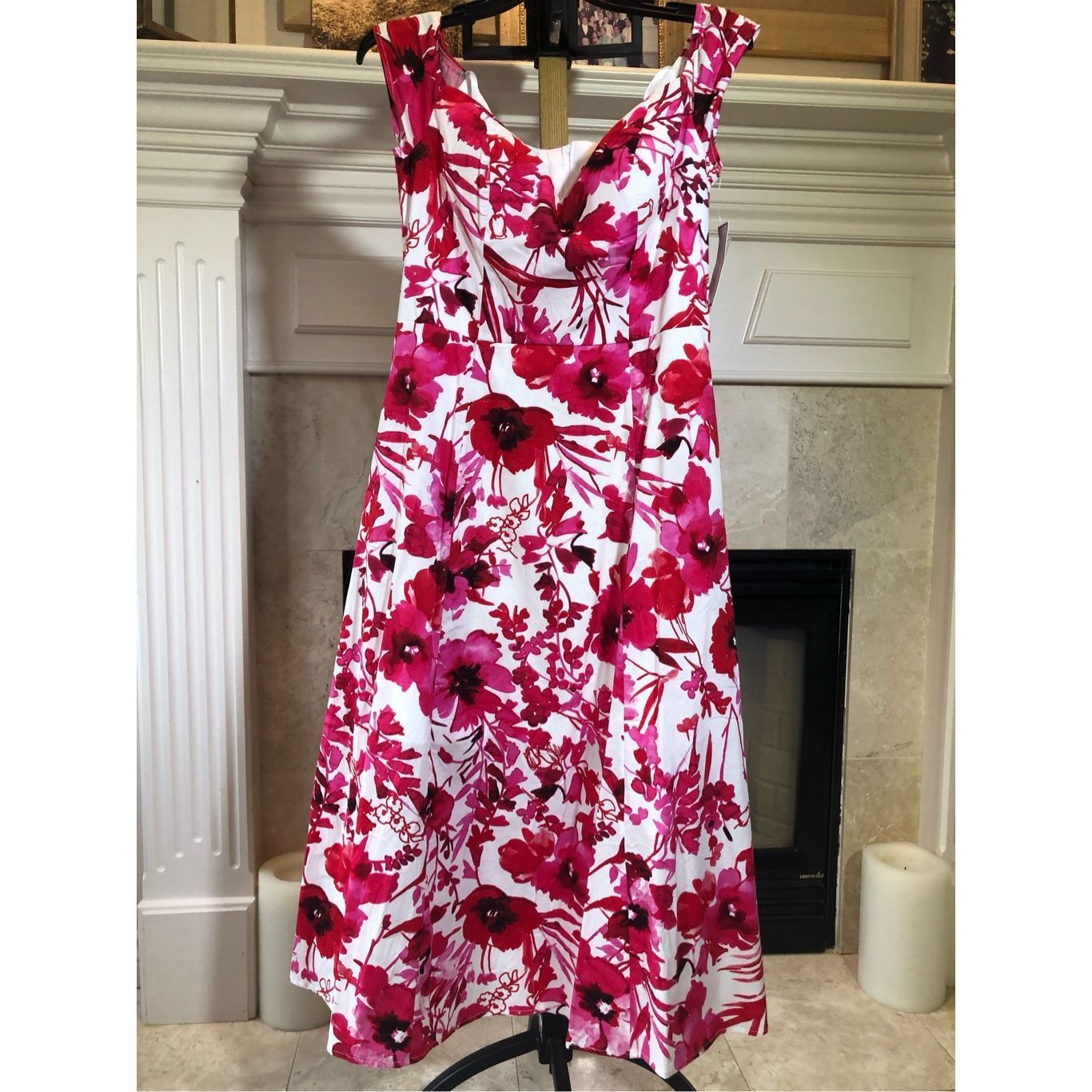 Other Premier Amour Women’s Mid Pink floral Patterned Sleeveless T Size L / US 10 / IT 46 - 1 Thumbnail