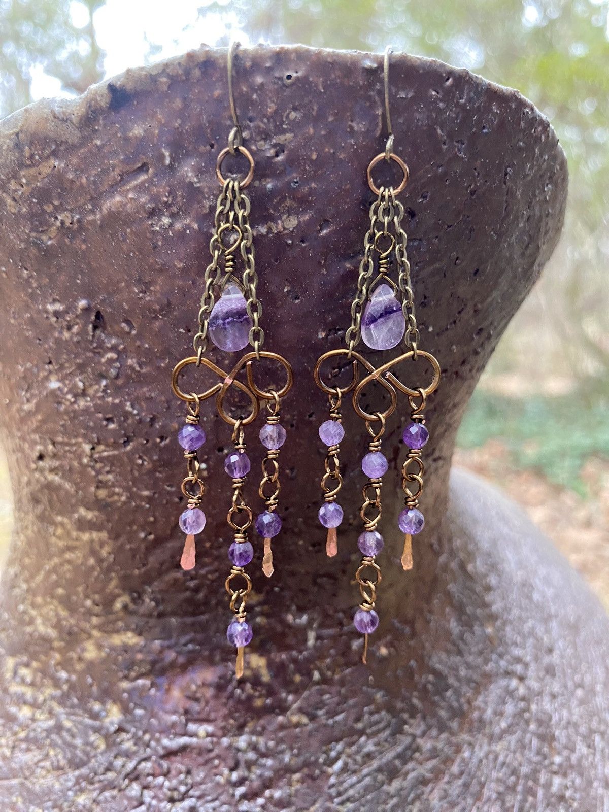 Handmade Amethyst Chandeliers Size ONE SIZE - 2 Thumbnail