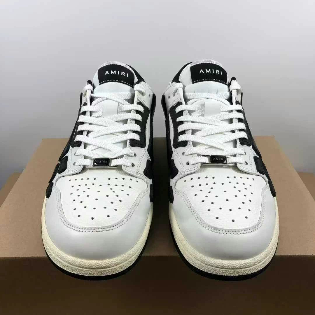 Amiri Amiri bone shoes, low-top, white/black Size US 9 / EU 42 - 1 Thumbnail