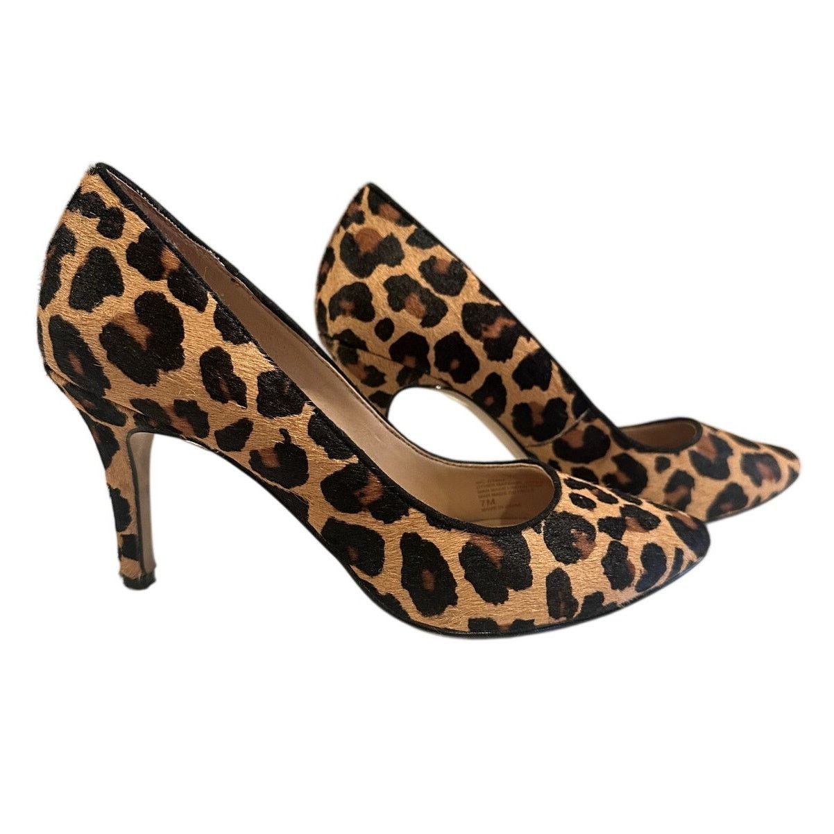 Other INC International Concepts Lepard Print Calf Fur 3" Heels 7 Size US 7 / IT 37 - 4 Thumbnail