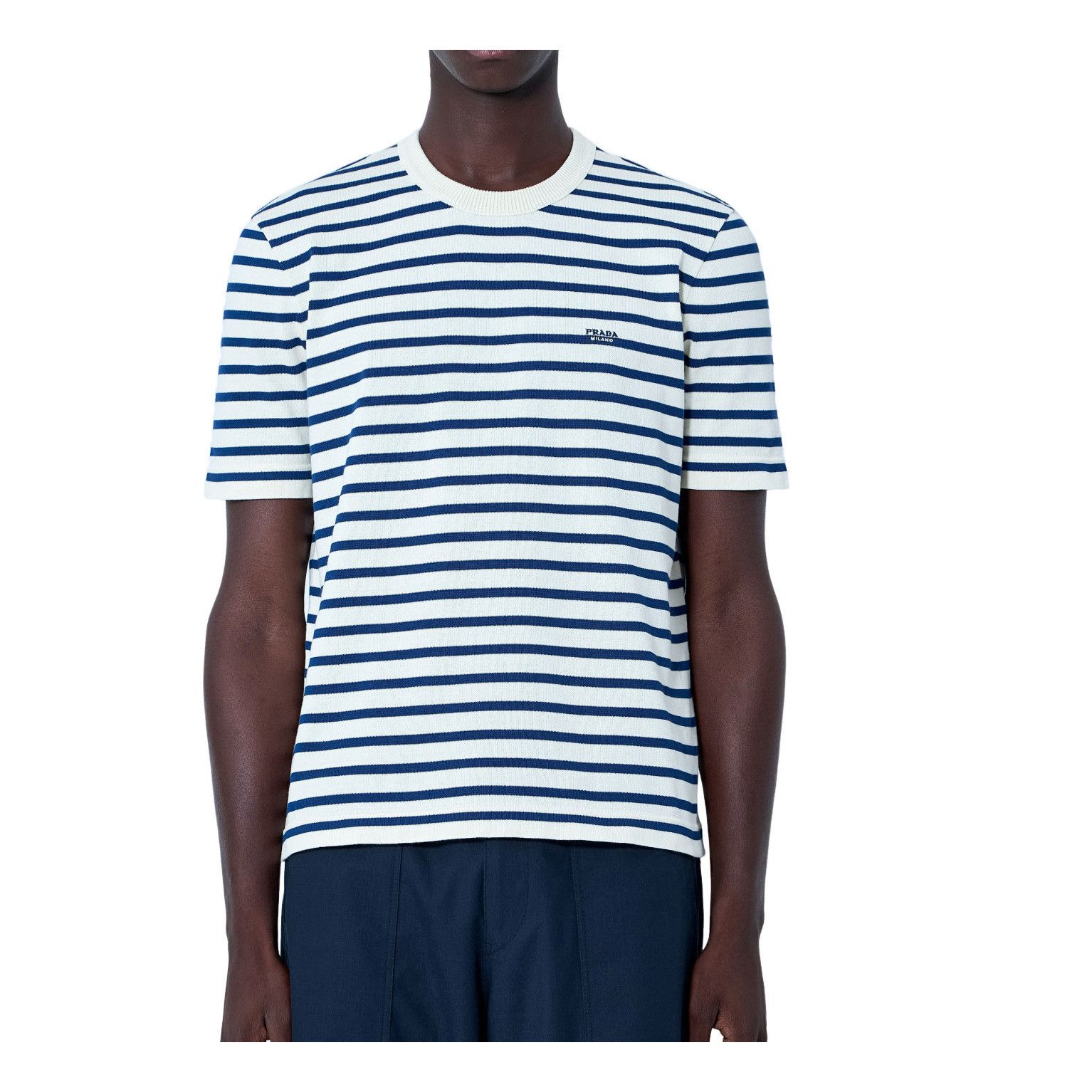 Prada PRADA Striped T-shirt New & Authentic (Men's size:L;) Size US L / EU 52-54 / 3 - 1 Preview