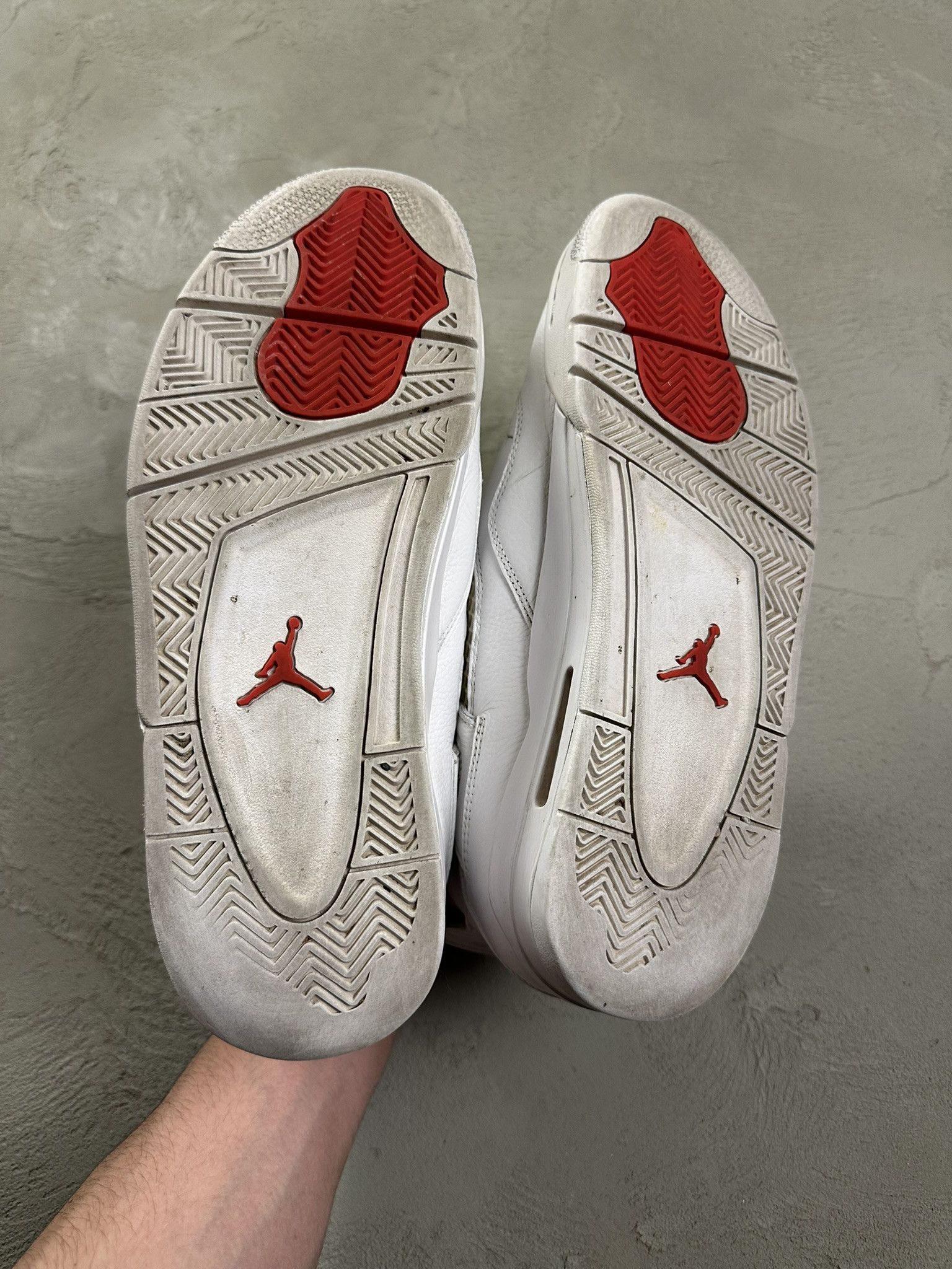 Jordan Brand Jordan 4 Metalic Red Hi Sneakers Hype Size US 9.5 / EU 42-43 - 10 Thumbnail