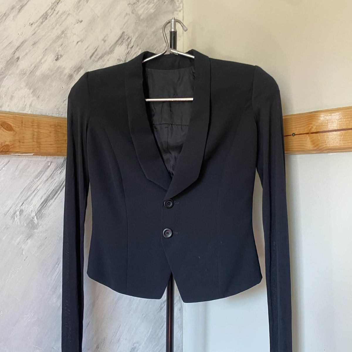 Rick Owens Rick Owens SS17 Black Wool Blazer Size M / US 6-8 / IT 42-44 - 1 Thumbnail