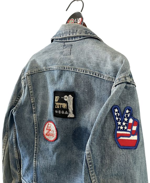 Vintage Vintage 1970’s Lee Denim Jean Jacket LED ZEPPELIN patches | Grailed