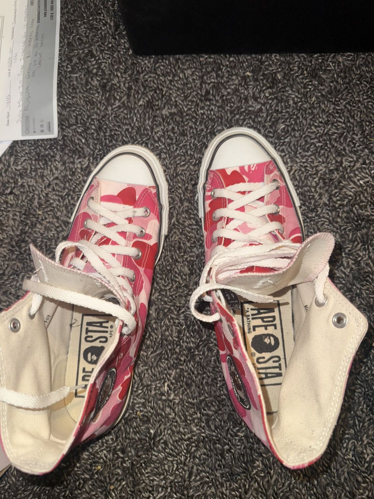 Bape BAPE APE STA HI ABC CAMO PINK RED Size US 9 / EU 42 - 7 Thumbnail