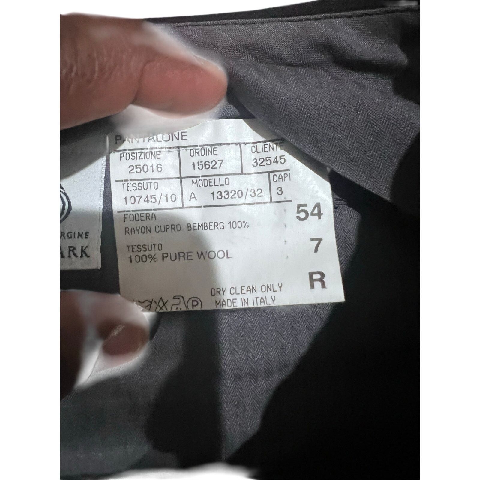 Canali Canali Suit 44R 38x32 Black Wool Italy Designer Mens 2 Piece Size 44R - 10 Thumbnail