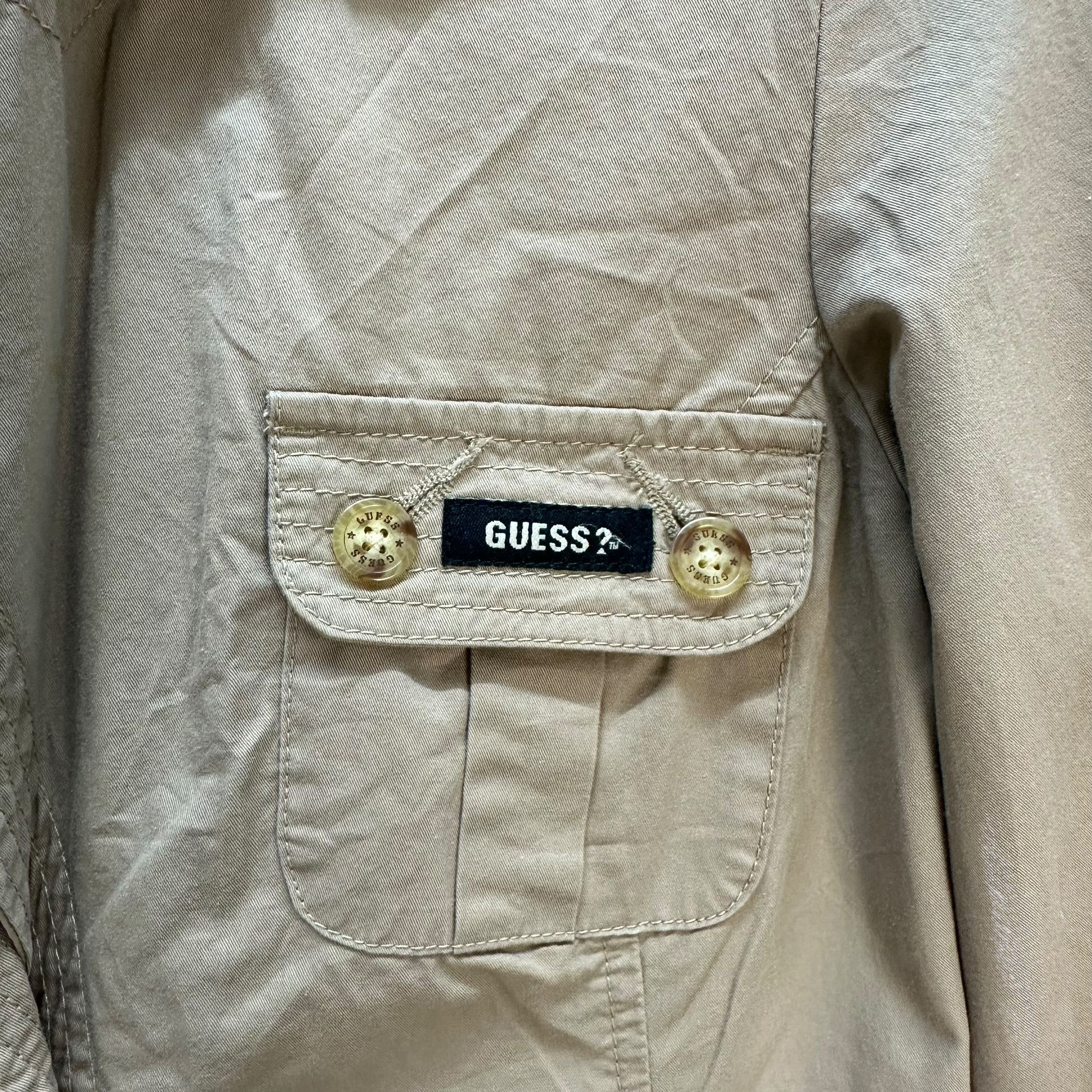 Guess GUESS Double Collar Belted Coat Jacket #A36-0817 Size XS / US 0-2 / IT 36-38 - 3 Thumbnail