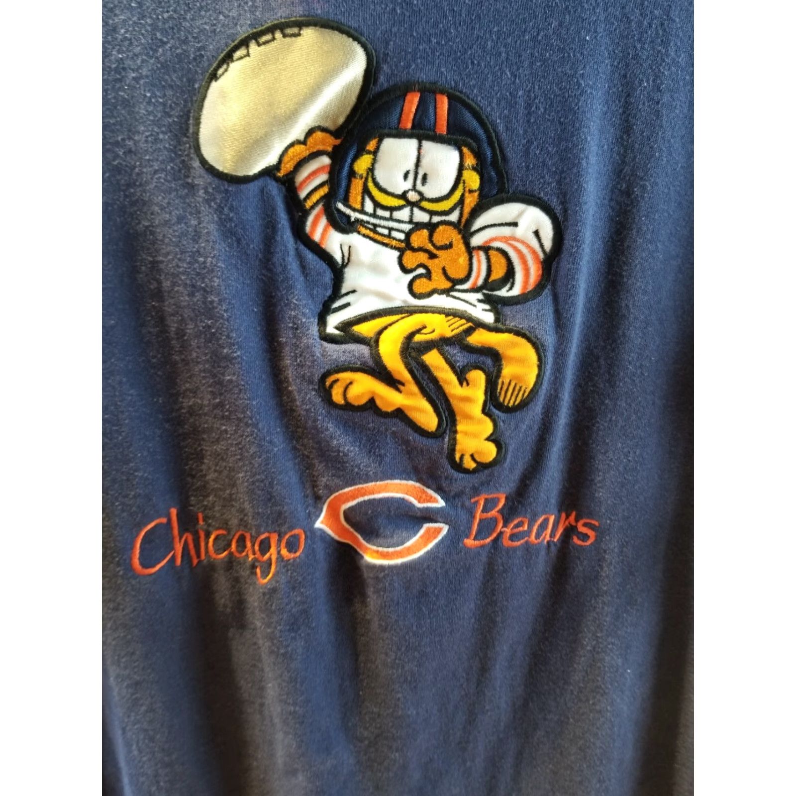 Vintage VINTAGE 80' GARFIELD CHICAGO BEARS NAVY COTTON JERSEY T-SHIRT SZ LARGE Size US L / EU 52-54 / 3 - 2 Thumbnail