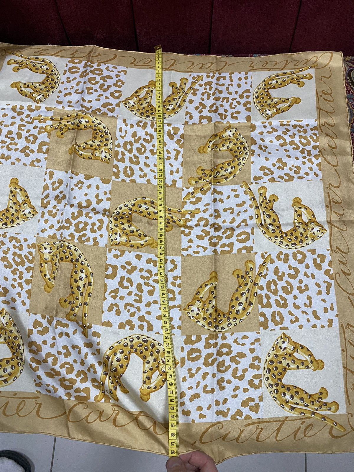 Cartier × Vintage Vintage Cartier Silk Scarf Panther Size ONE SIZE - 11 Thumbnail