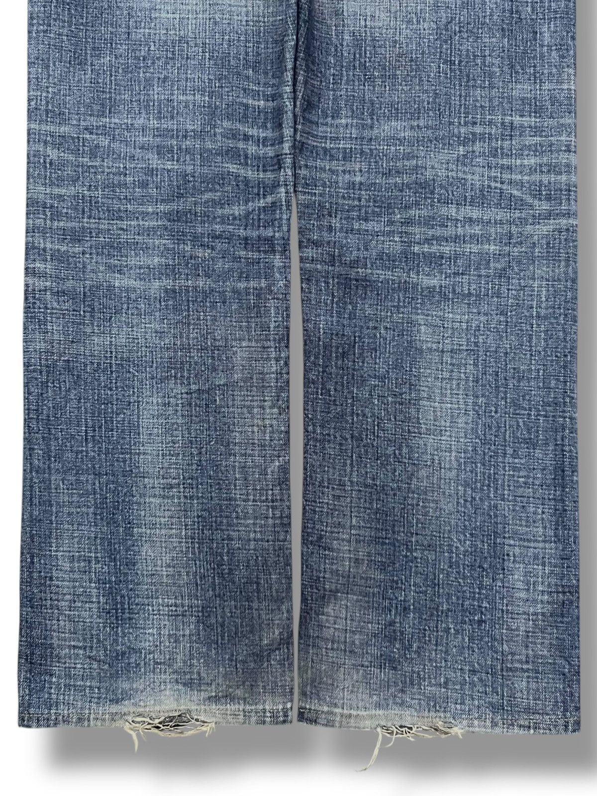 Japanese Brand Loose Vintage 00s GL HEART Japan - Faded Blue Wash Jeans Size US 35 - 7 Thumbnail
