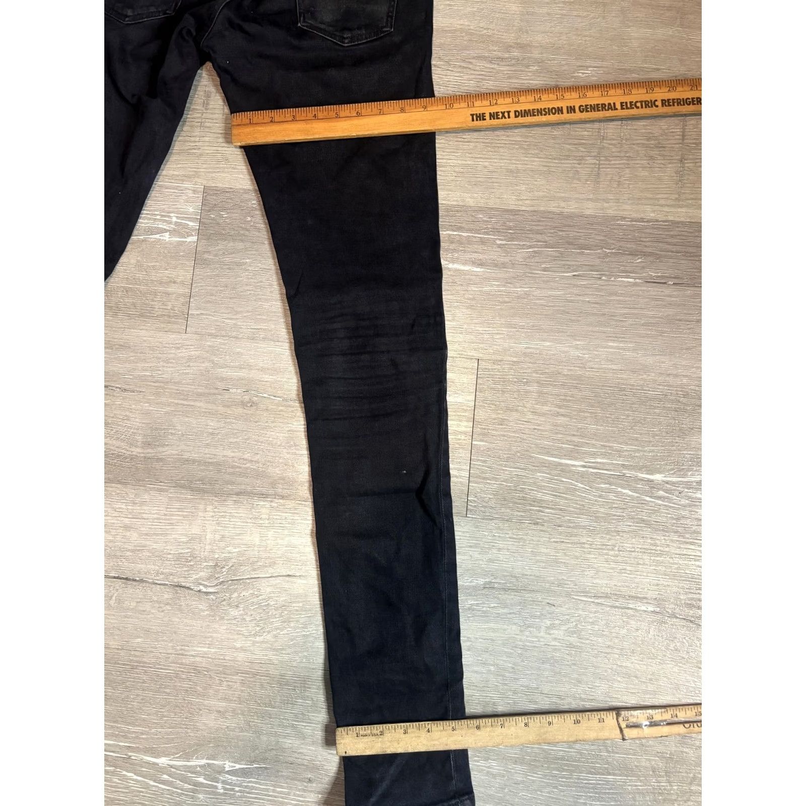 Nudie Jeans Nudie Jeans Co Jeans Mens 34x34 Black Dark Wash Slim Skinny Denim Pants Size US 34 / EU 50 - 6 Thumbnail