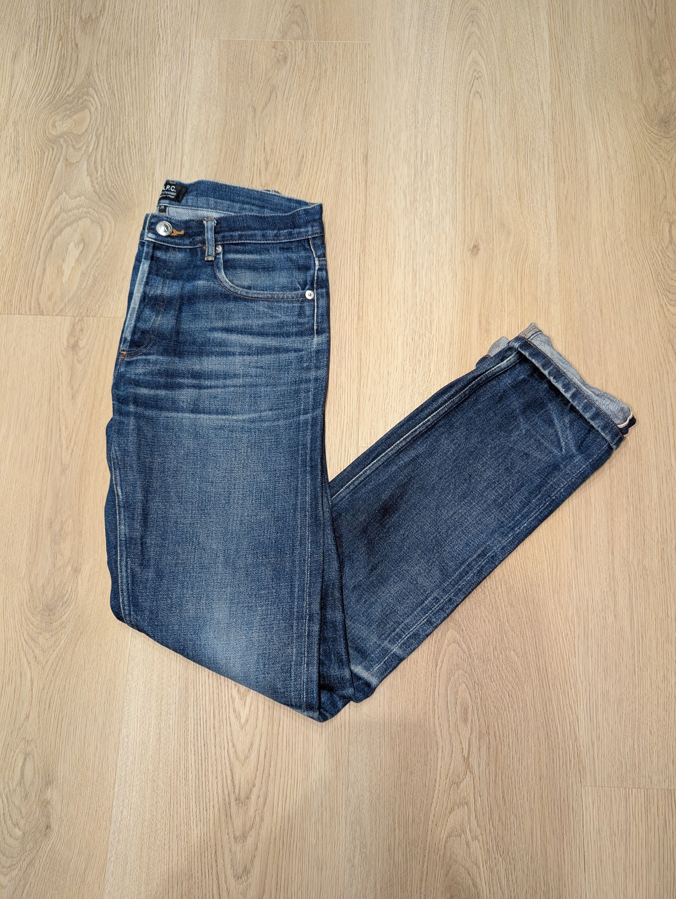 A.P.C. A.P.C. Standard Blue Jeans Selvedge Distressed Faded Size US 29 - 2 Thumbnail