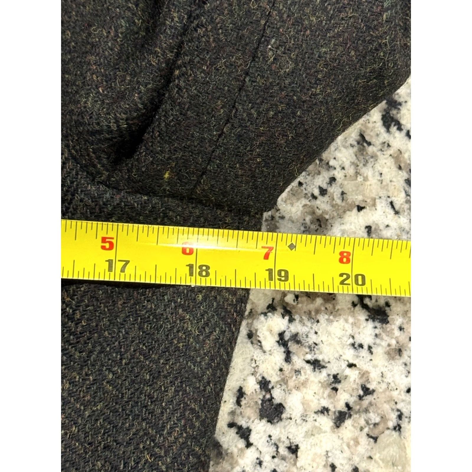 Vintage Jack Murphy Wool Robin Tweed Coat Green Herringbone 100% Wool Single-Breasted Lined Button Closure Women Size 6 NWT Vintage No Size M / US 6-8 / IT 42-44 - 5 Thumbnail