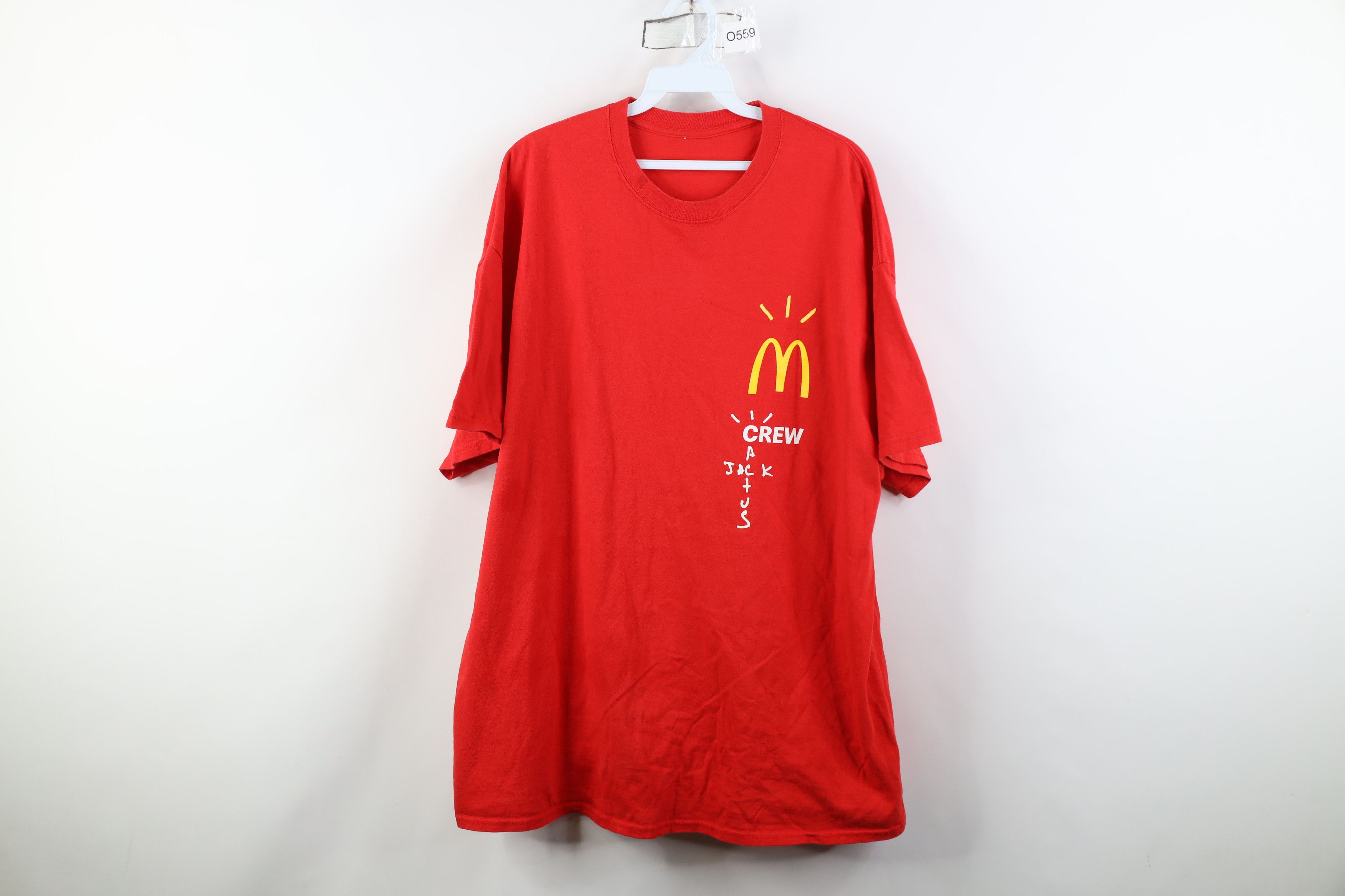 Vintage VINTAGE McDonalds Cactus Jack Crew Shirt Mens XL Red Travis Scott  Tee | Grailed