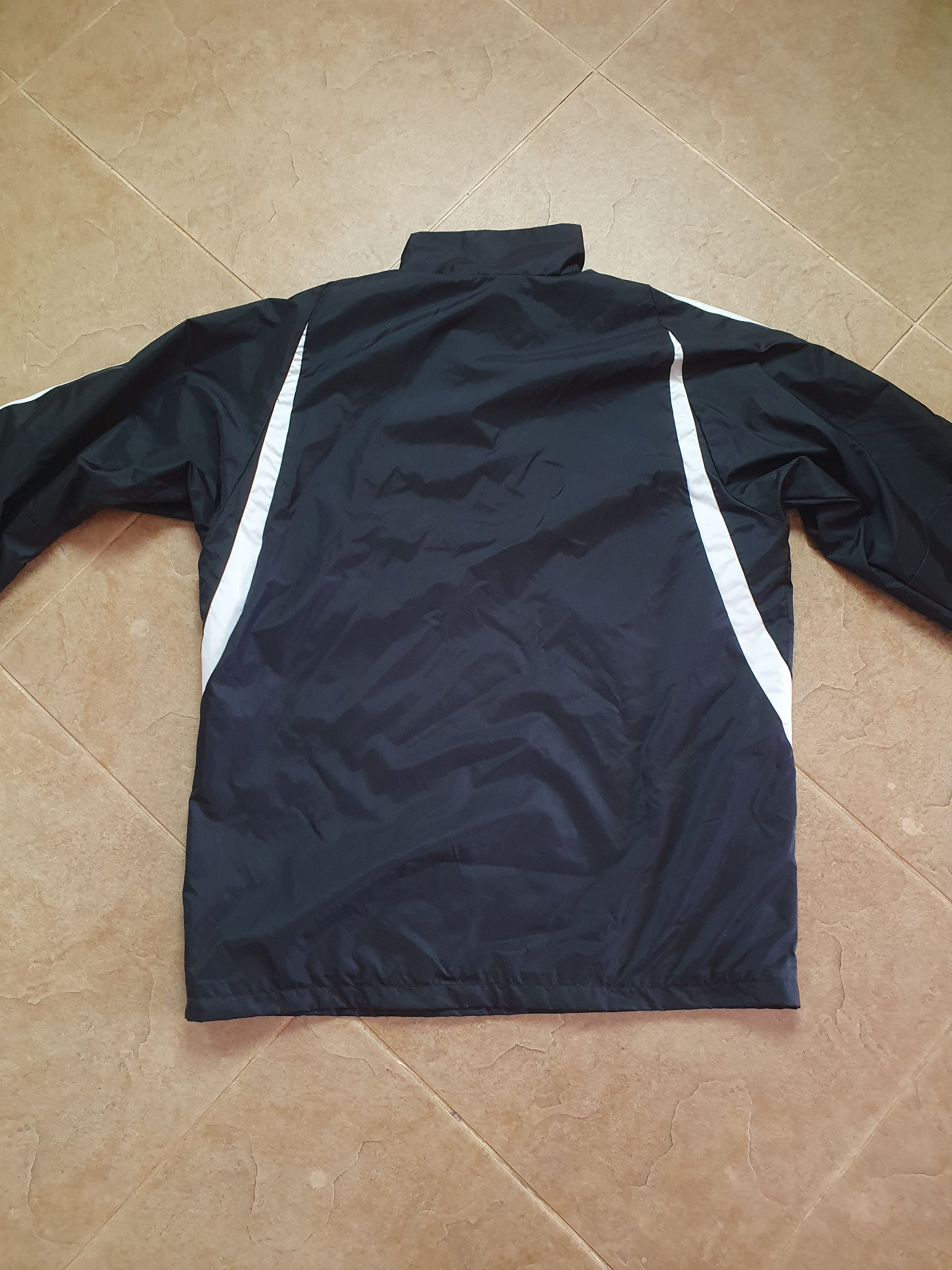 Adidas VINTAGE WOMENS ADIDAS BLACK WHITE LIGHTWEIGHT SPORT JACKET Size L / US 10 / IT 46 - 6 Thumbnail