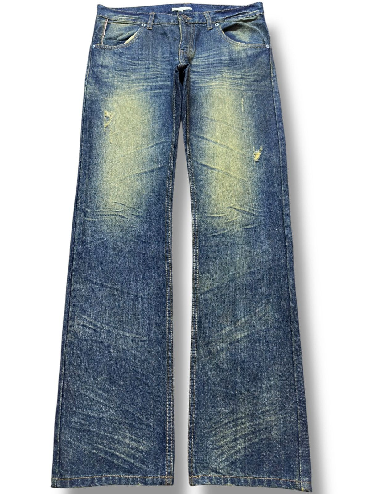 Kapital Vintage IMP Mudwasj Scratch Marks Denim Size US 34 / EU 50 - 1 Thumbnail