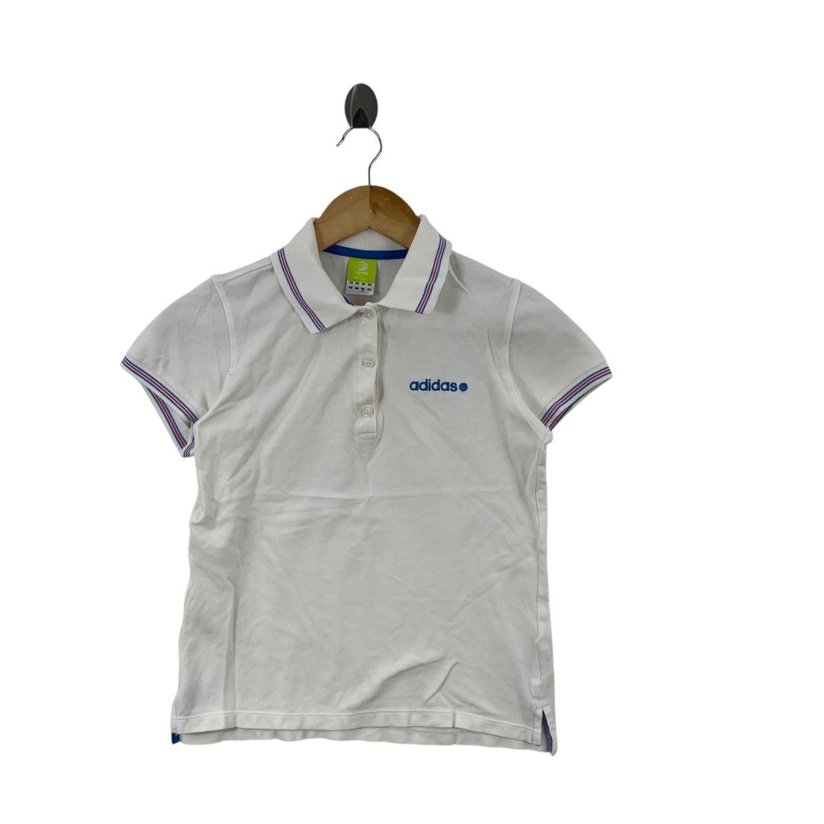 Adidas ADIDAS ORIGINALS NEO Label Embroidered Logo Ringer Polo Tee Size M / US 6-8 / IT 42-44 - 4 Thumbnail