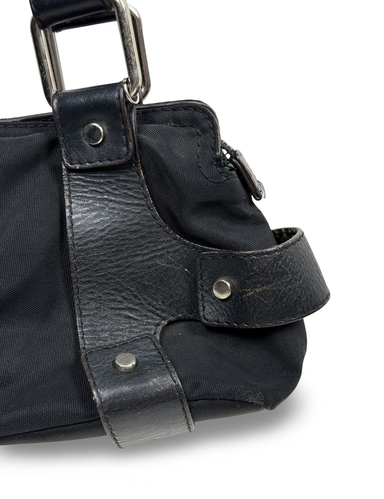 Versus Versace Versace Versus vintage nylon leather baguette bag Size ONE SIZE - 3 Thumbnail