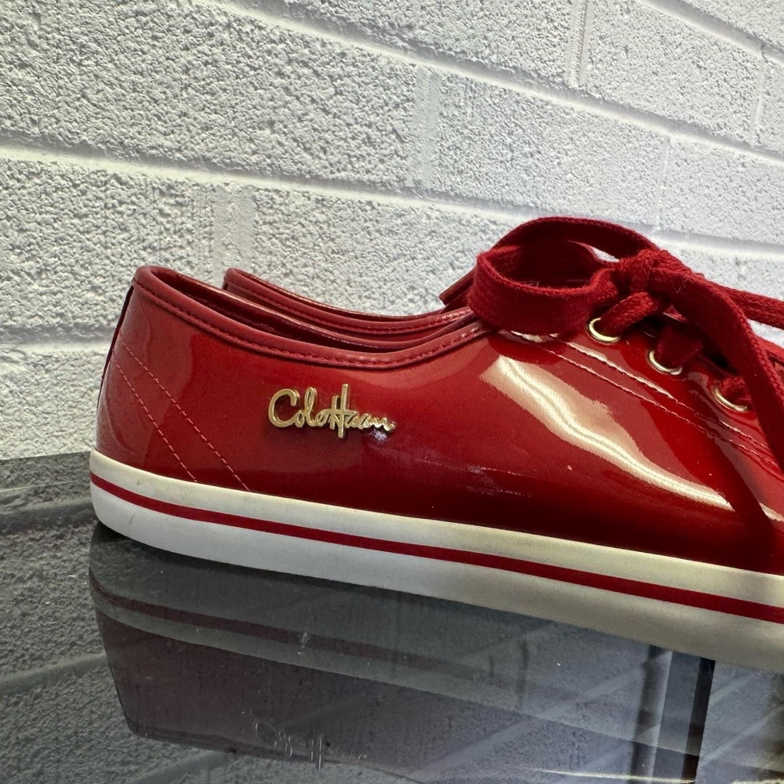 Cole Haan Cole Haan Red and White Sneakers Vibrant Canvas Design Size US 9 / IT 39 - 3 Thumbnail